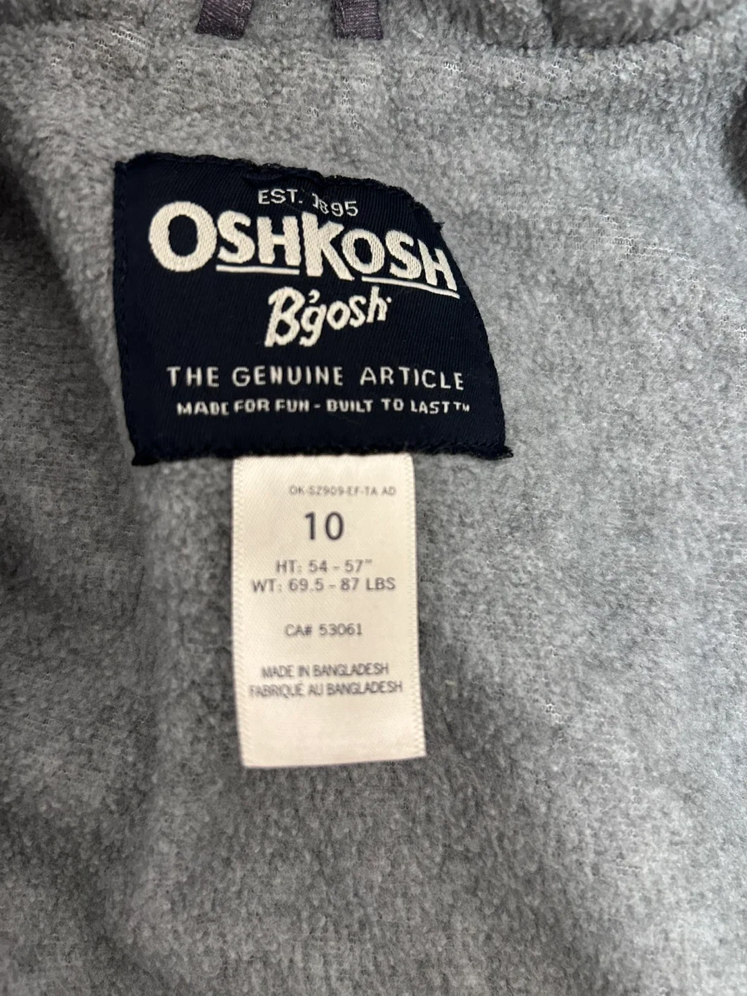 OshKosh B'gosh Kids Winter Jacket - Size 10 image indicator(2)