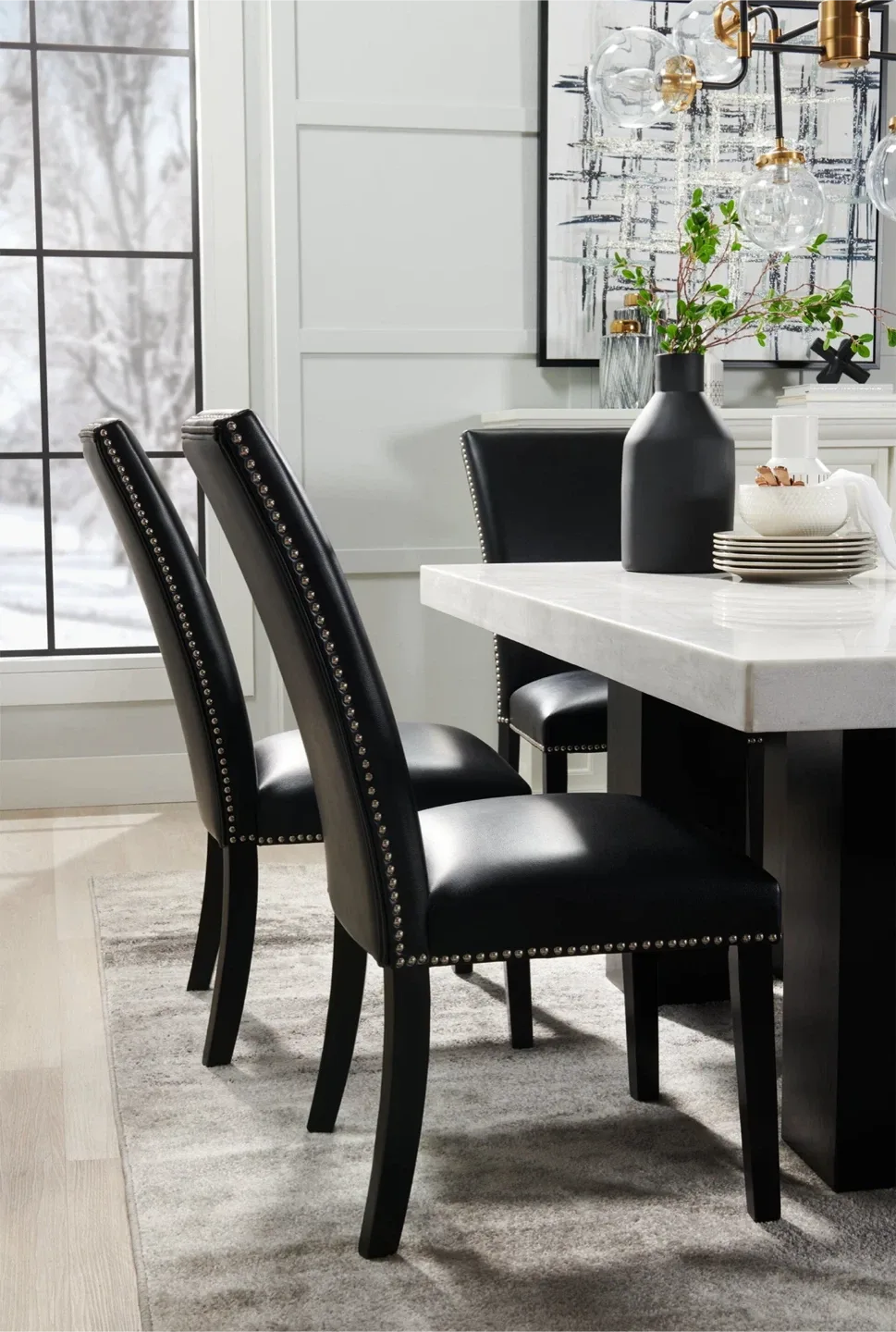 Marble dining table image indicator(2)