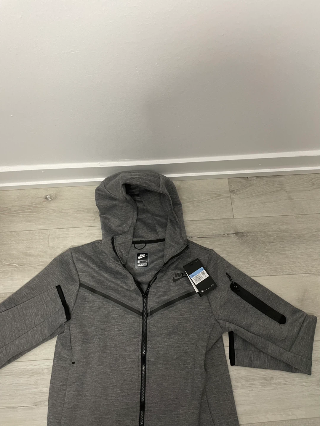 Nike Tech Fleece Hoodie - Grey, Size M