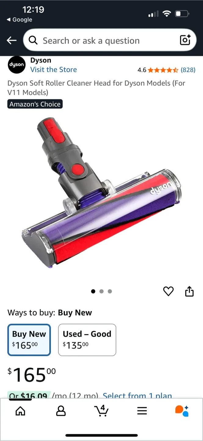 Dyson Soft Roller Cleaner Head for V11 Models image indicator(5)