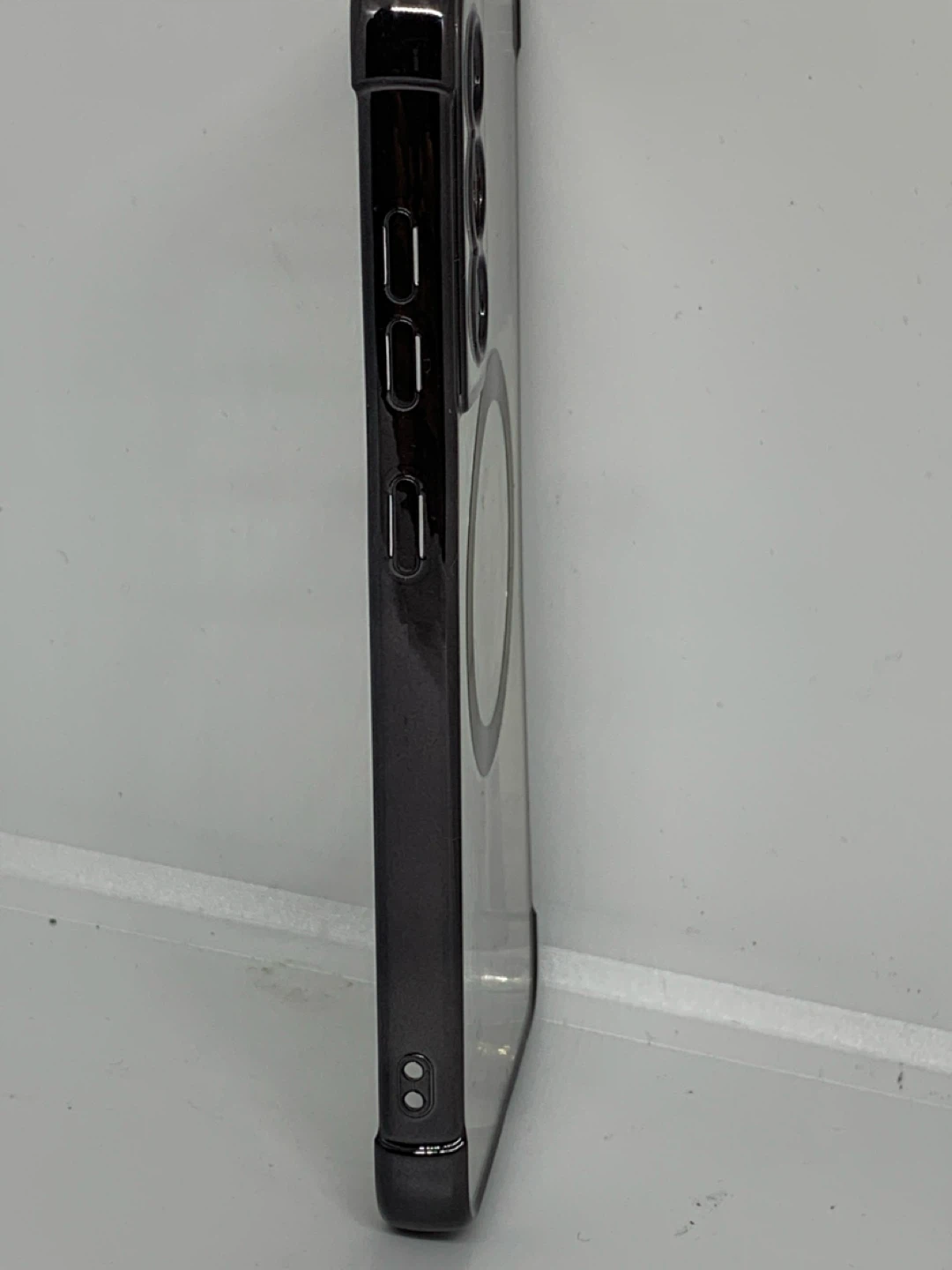 Samsung S21 Phone Case - Clear with Black Trim - photo 3