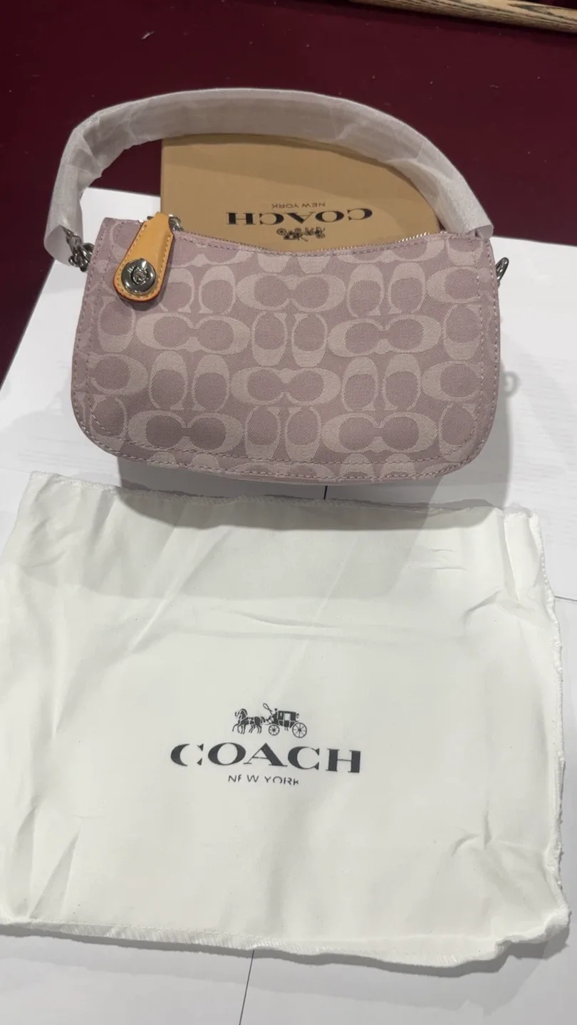 Coach Signature Jacquard Demi Bag - Lilac thumbnail