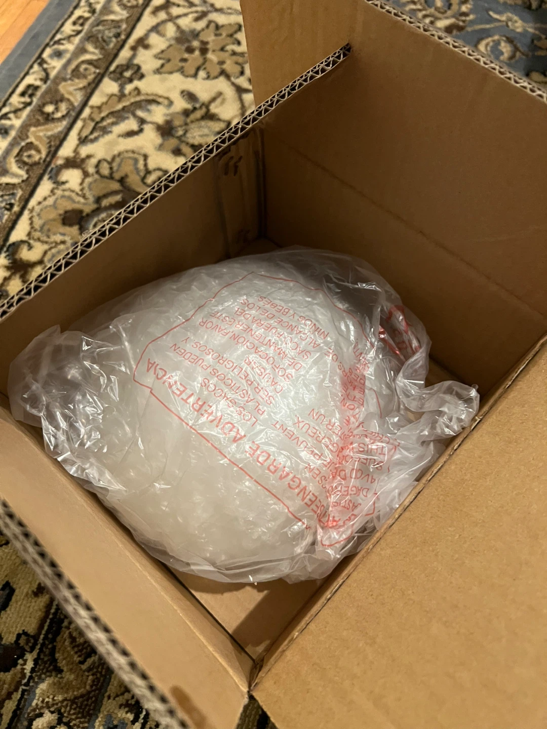 White Glass Ceiling Light Cover - New in Box! - photo 4