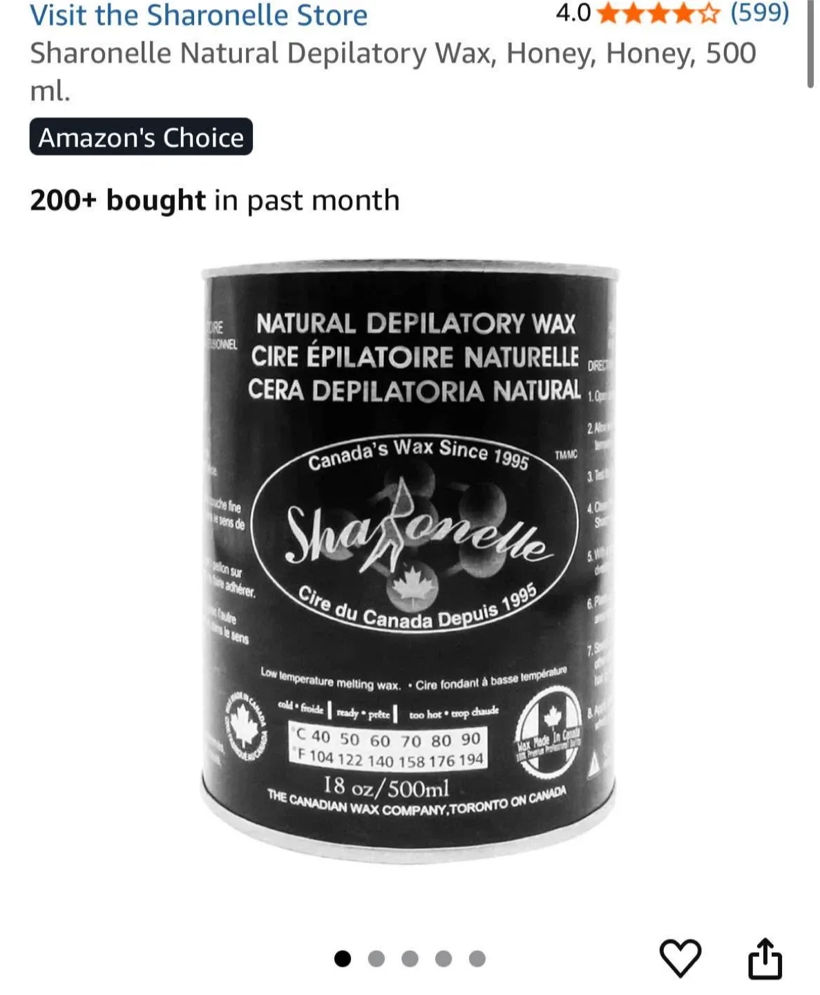 Waxing Kit: Mirucoo Roll, Sharonelle Wax, Amanda Beauty Warmer image indicator(5)