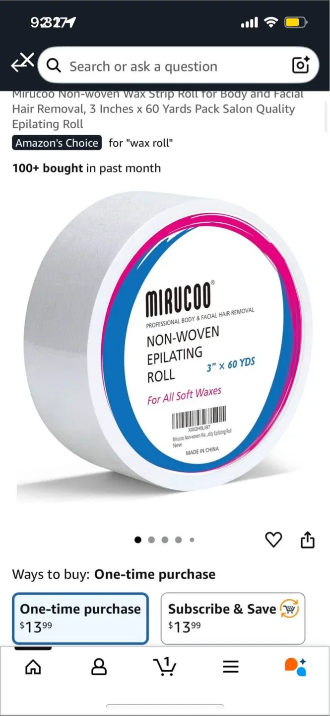 Waxing Kit: Mirucoo Roll, Sharonelle Wax, Amanda Beauty Warmer image indicator(4)