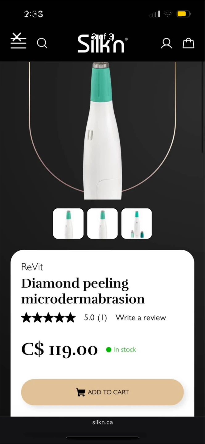Silk'n ReVit Diamond Peeling Microdermabrasion - photo 3