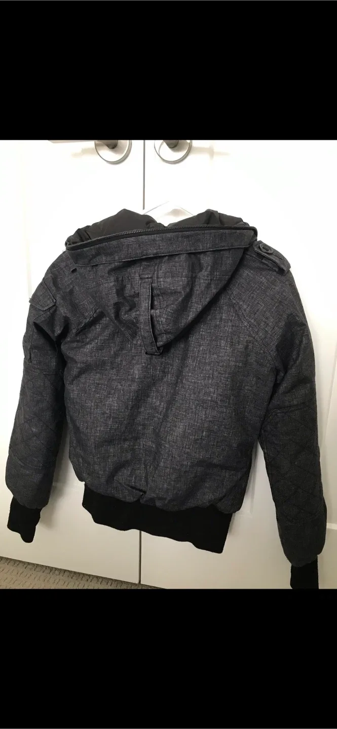 TNA Grey Winter Jacket with Fur Hood image indicator(5)