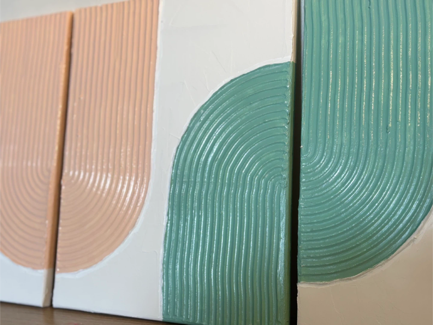 Abstract Textured Wall Art - Set of 4 - photo 3