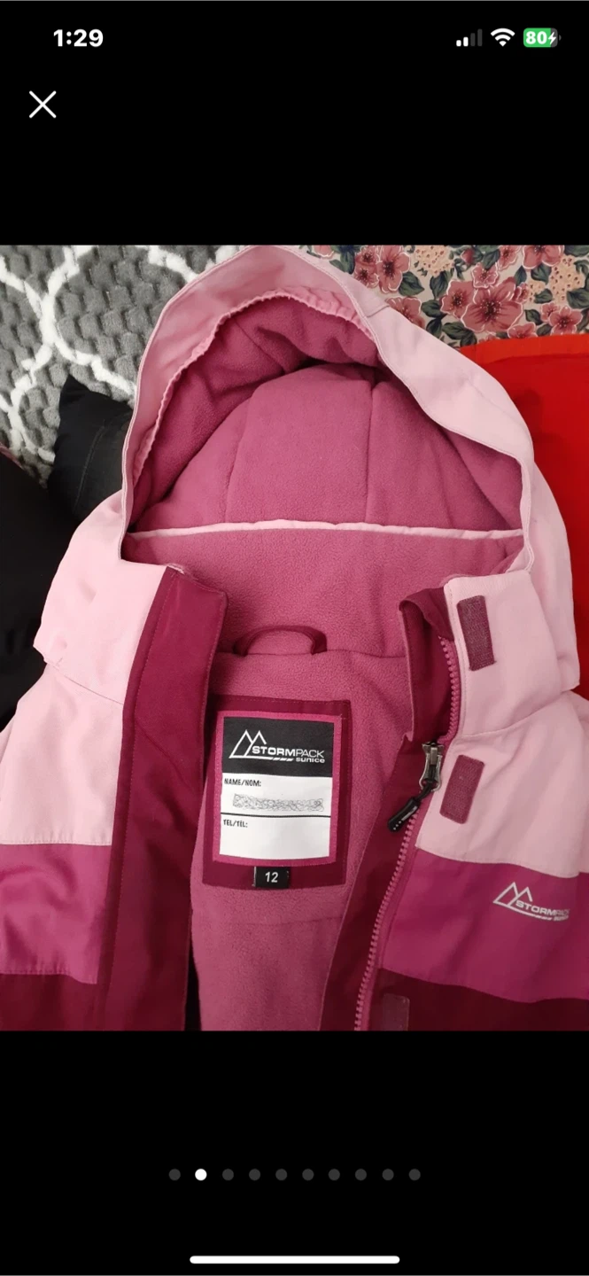 Stormpack Kids' Ski Jacket & Pants Set - Size 12 - photo 2