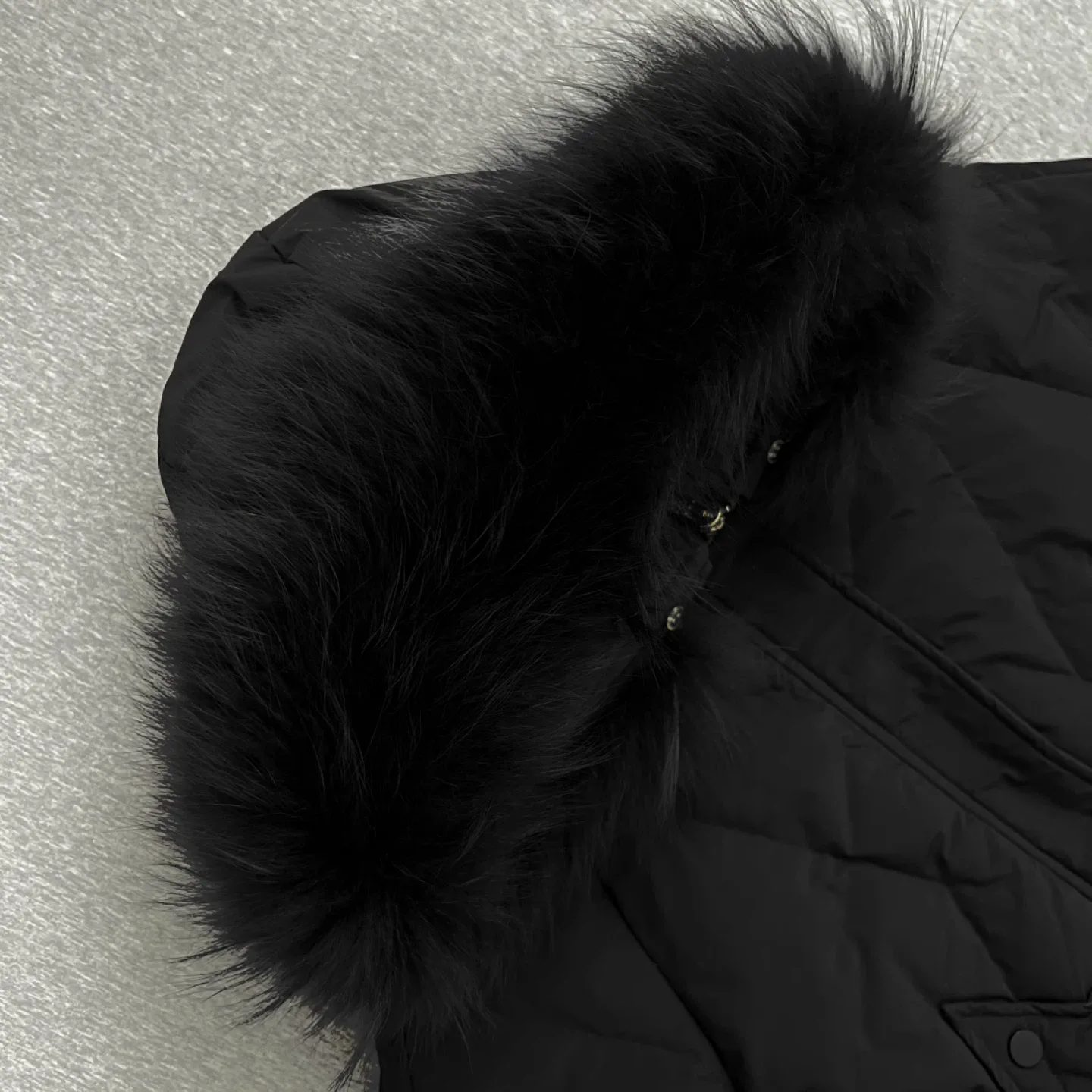 (Retail $279)Designer Brand Black Down Coat/ Jacket image indicator(4)