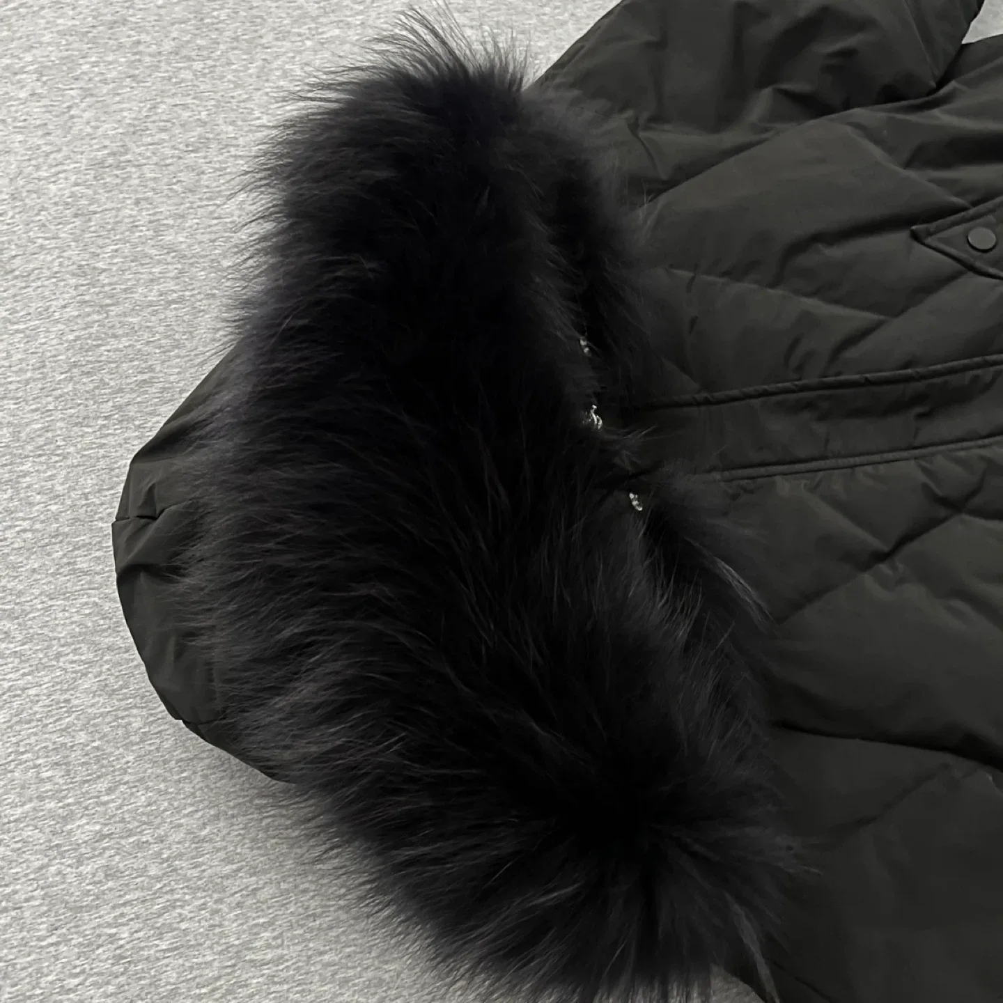 (Retail $279)Designer Brand Black Down Coat/ Jacket image indicator(5)