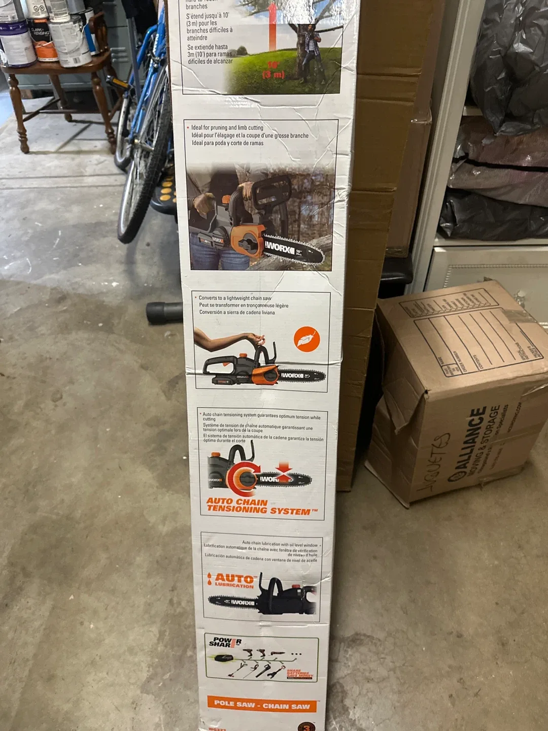 WORX WG323 20V 10" Power Share 2-in-1 Pole/Chain Saw image indicator(3)