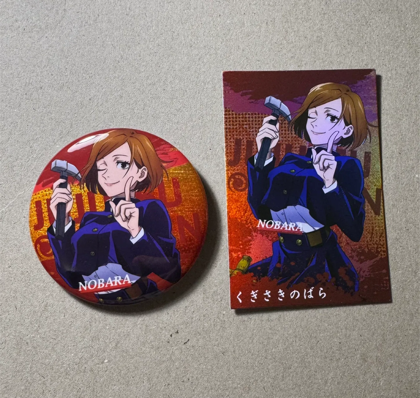 Jujutsu Kaisen Nobara Pin & Card Set thumbnail