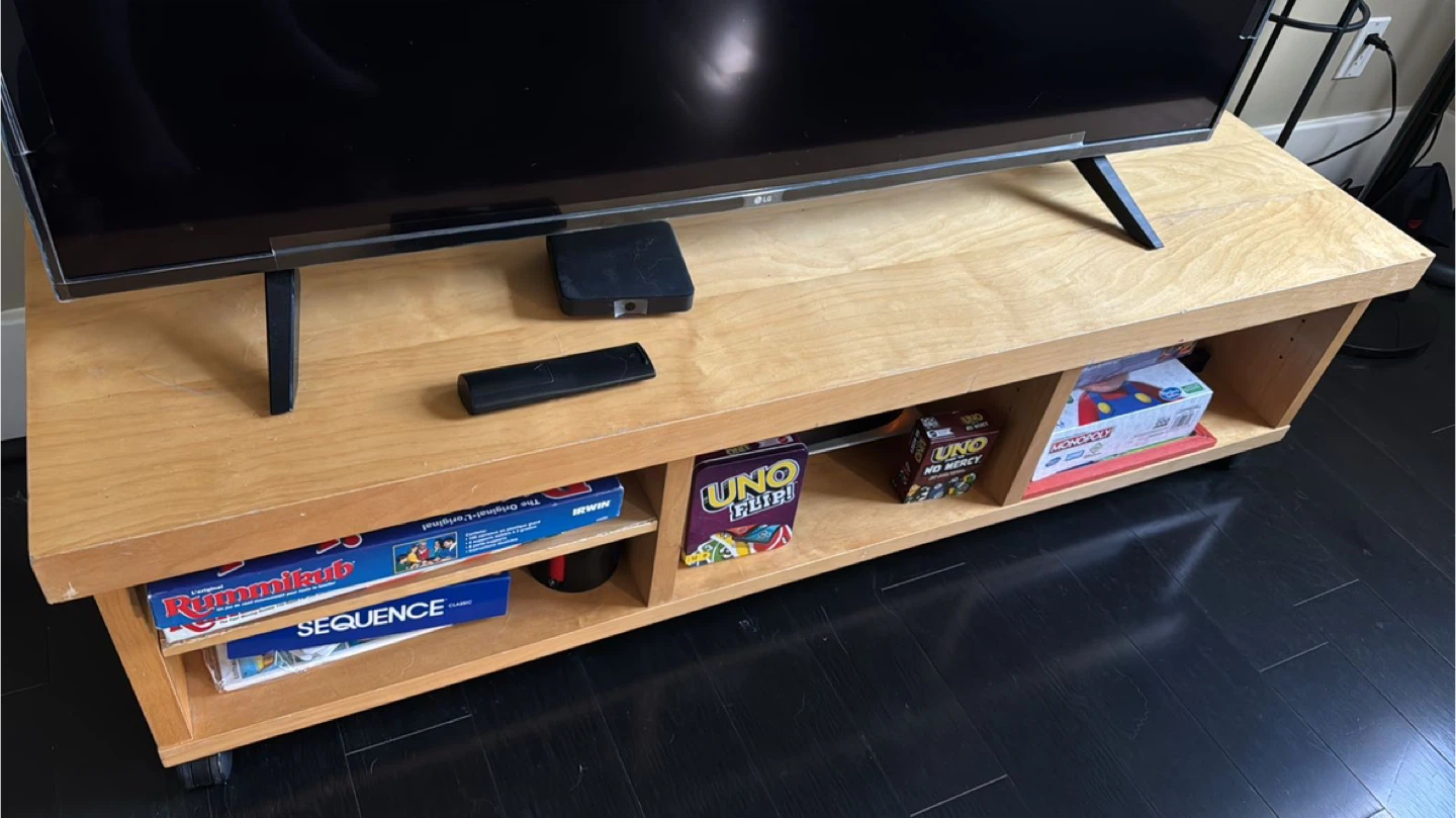 Wooden TV Stand with Storage