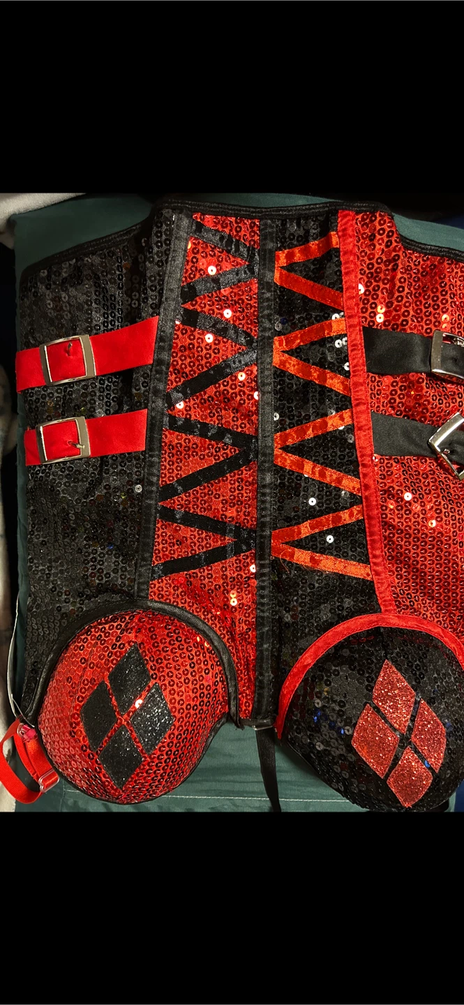 Harley Quinn Sequin Corset