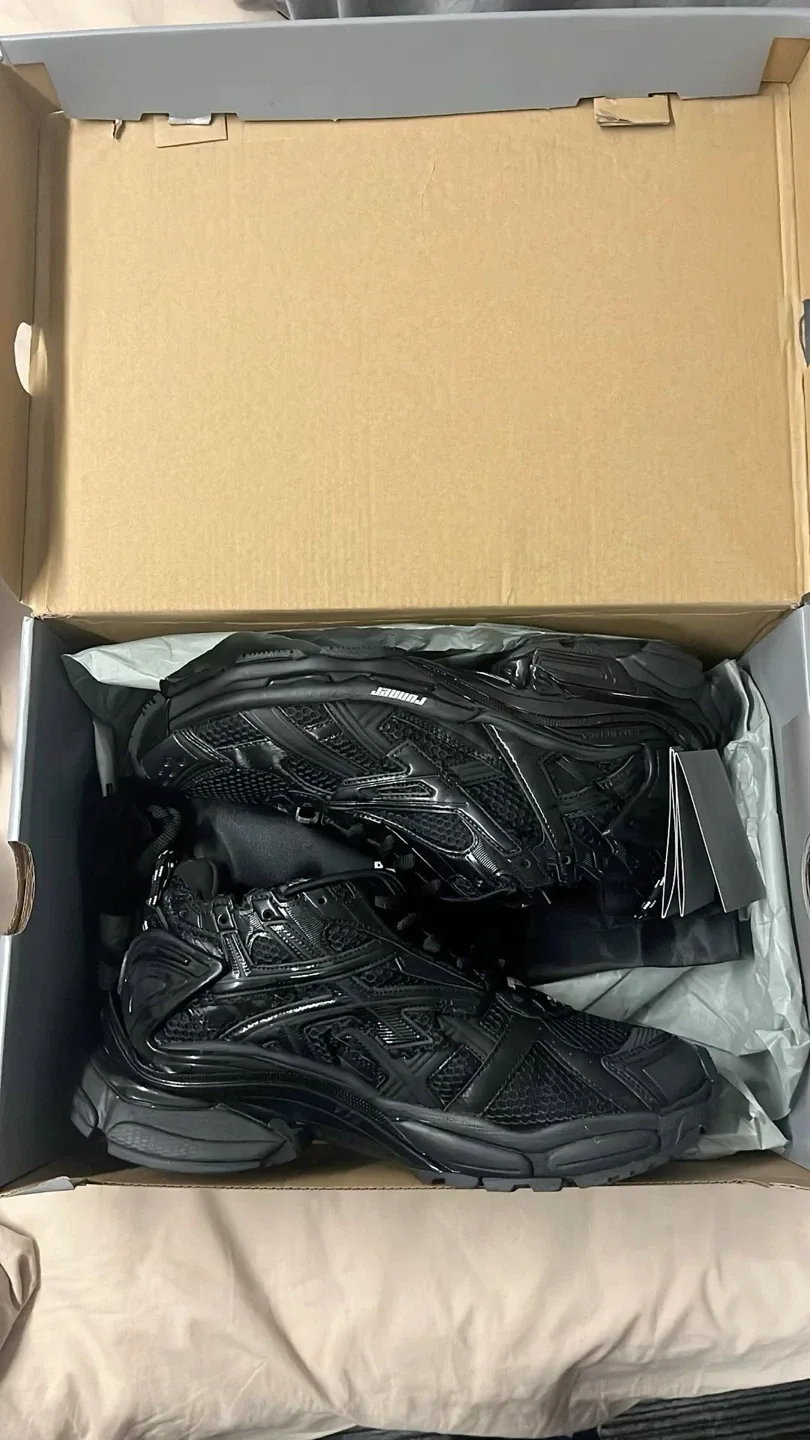 Balenciaga Runner Sneakers - Black, with Box thumbnail