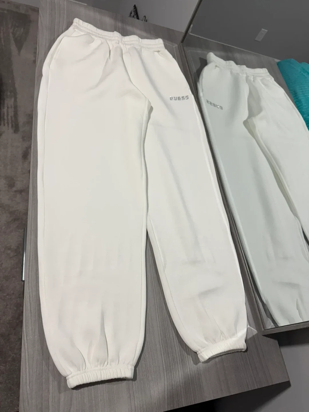 Guess White Jogger Pants - Size XS image indicator(2)