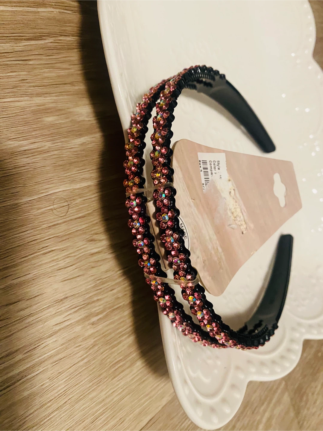 New Gem Bella New York Pink Rhinestone Headband - photo 3