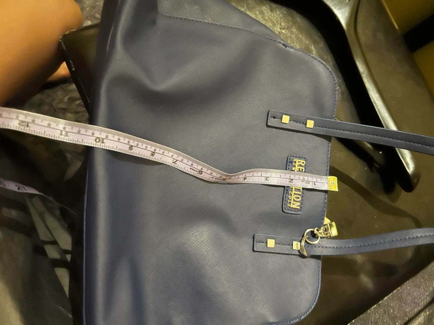 Reaction Kenneth Cole Navy Blue Tote Bag image indicator(2)