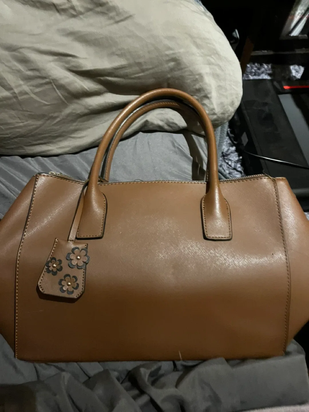 Reaction Kenneth Cole Brown Satchel image indicator(2)
