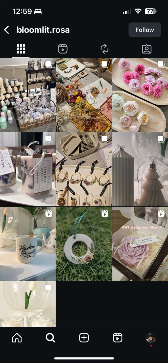 Please check out my mom’s candle sales!!