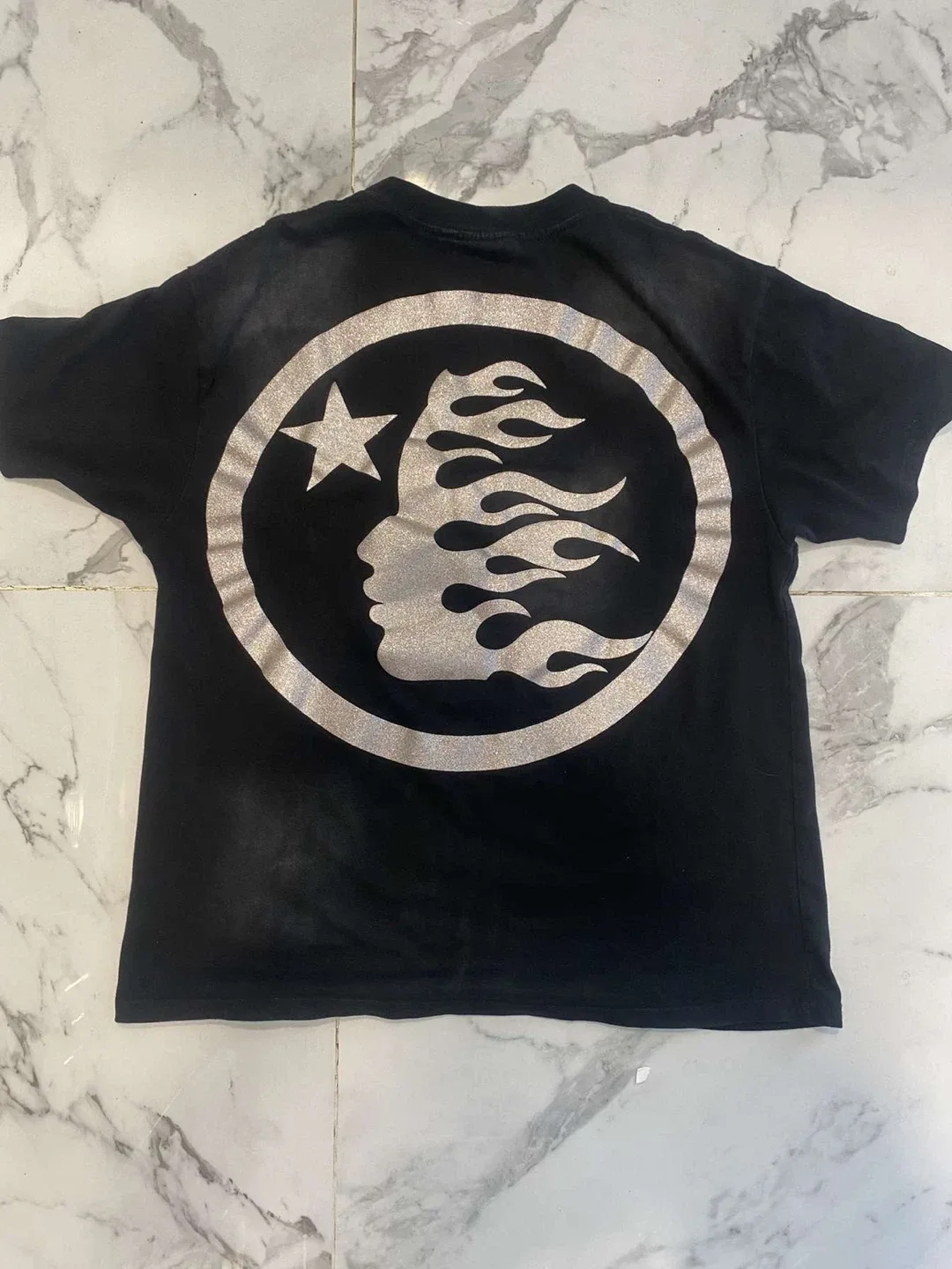 Hellstar Black Cotton T-Shirt Size S image indicator(2)