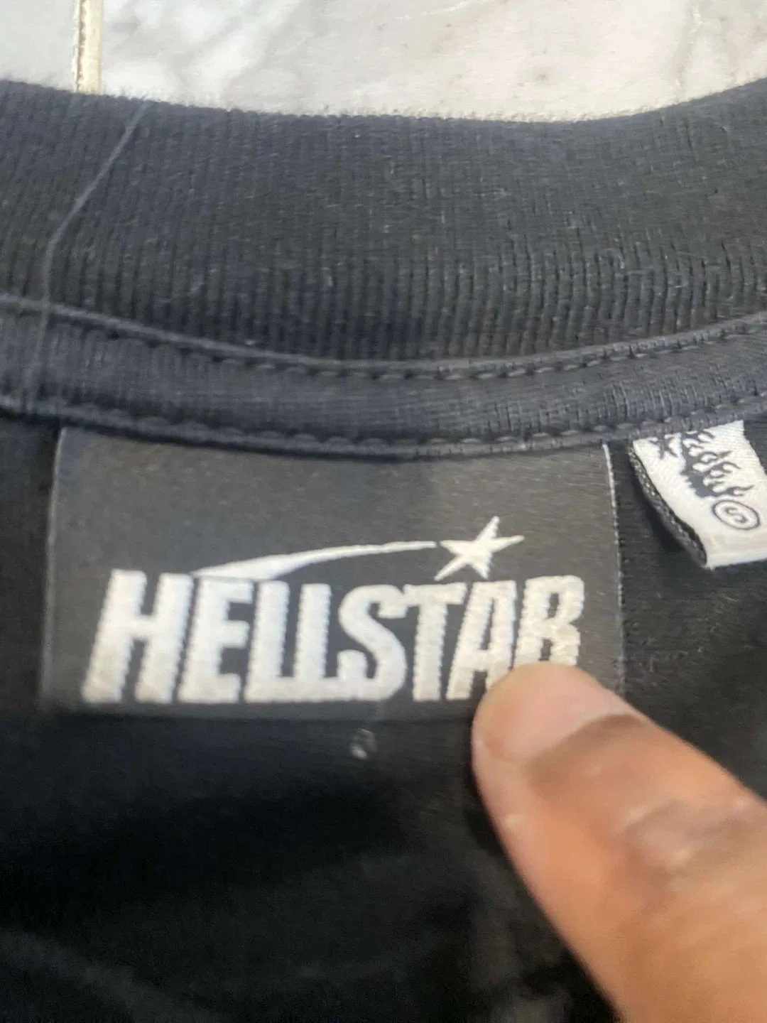 Hellstar Black Cotton T-Shirt Size S image indicator(5)