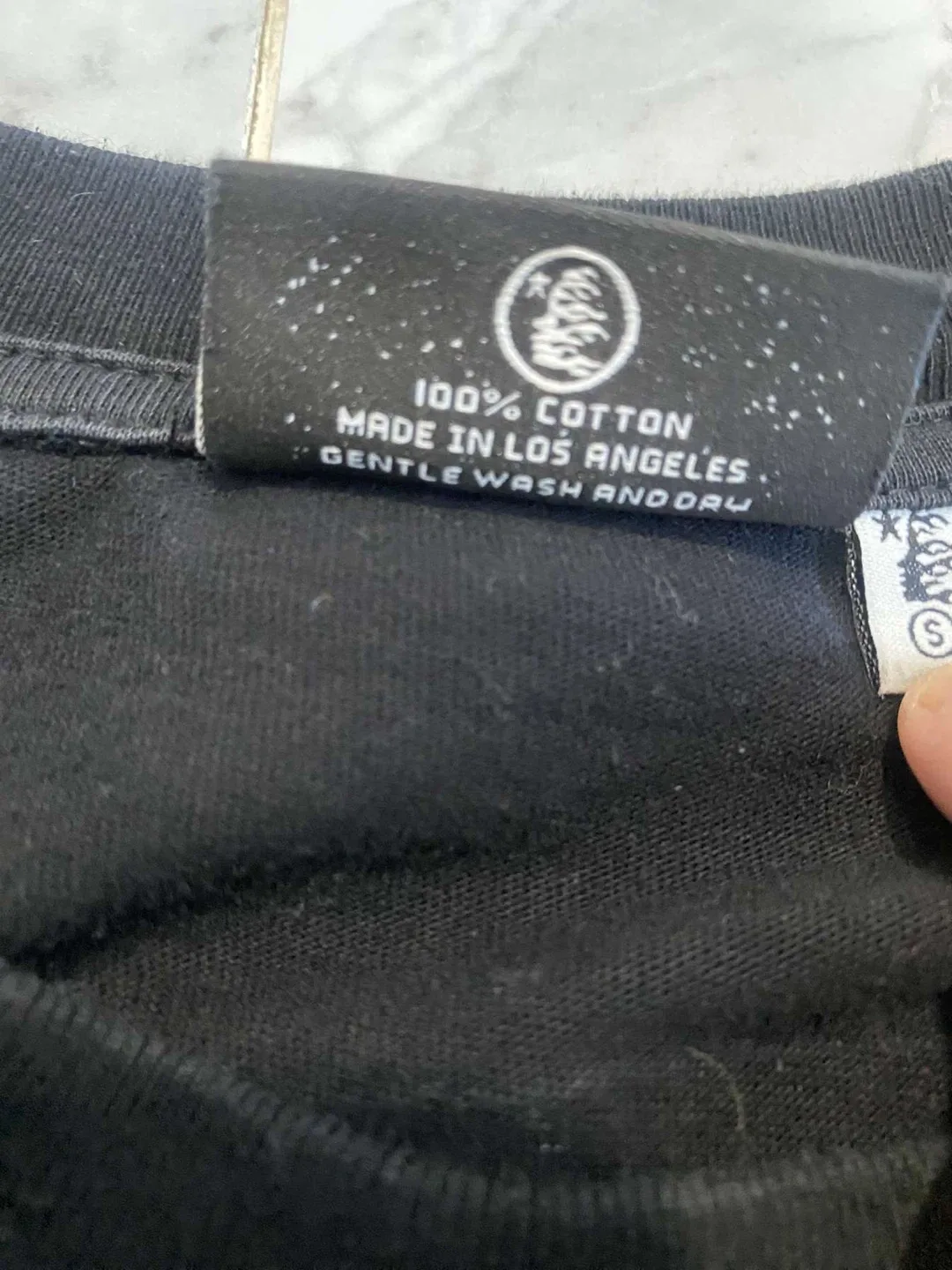 Hellstar Black Cotton T-Shirt Size S image indicator(4)