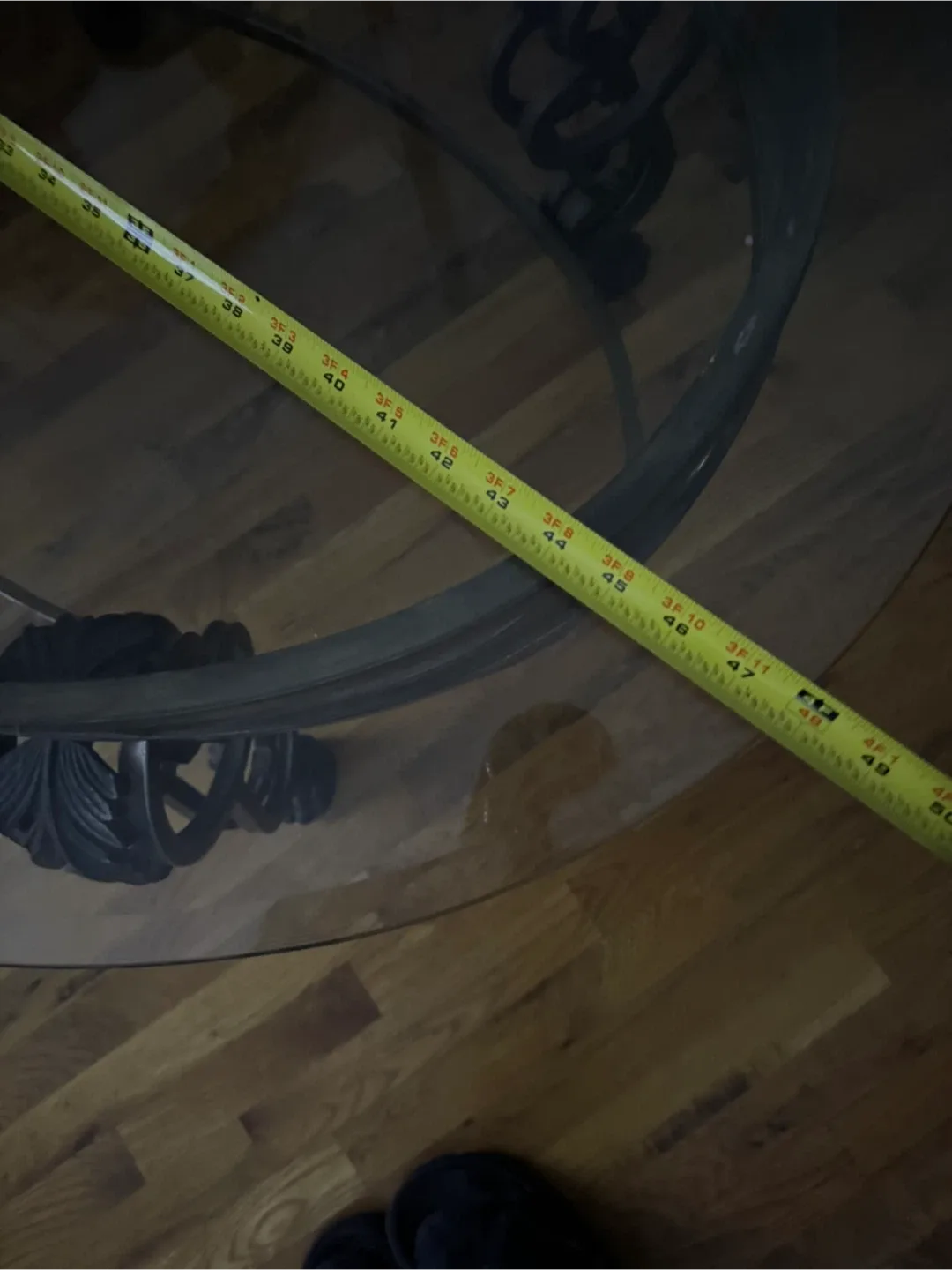 Glass Top Coffee Table with Metal Base image indicator(8)