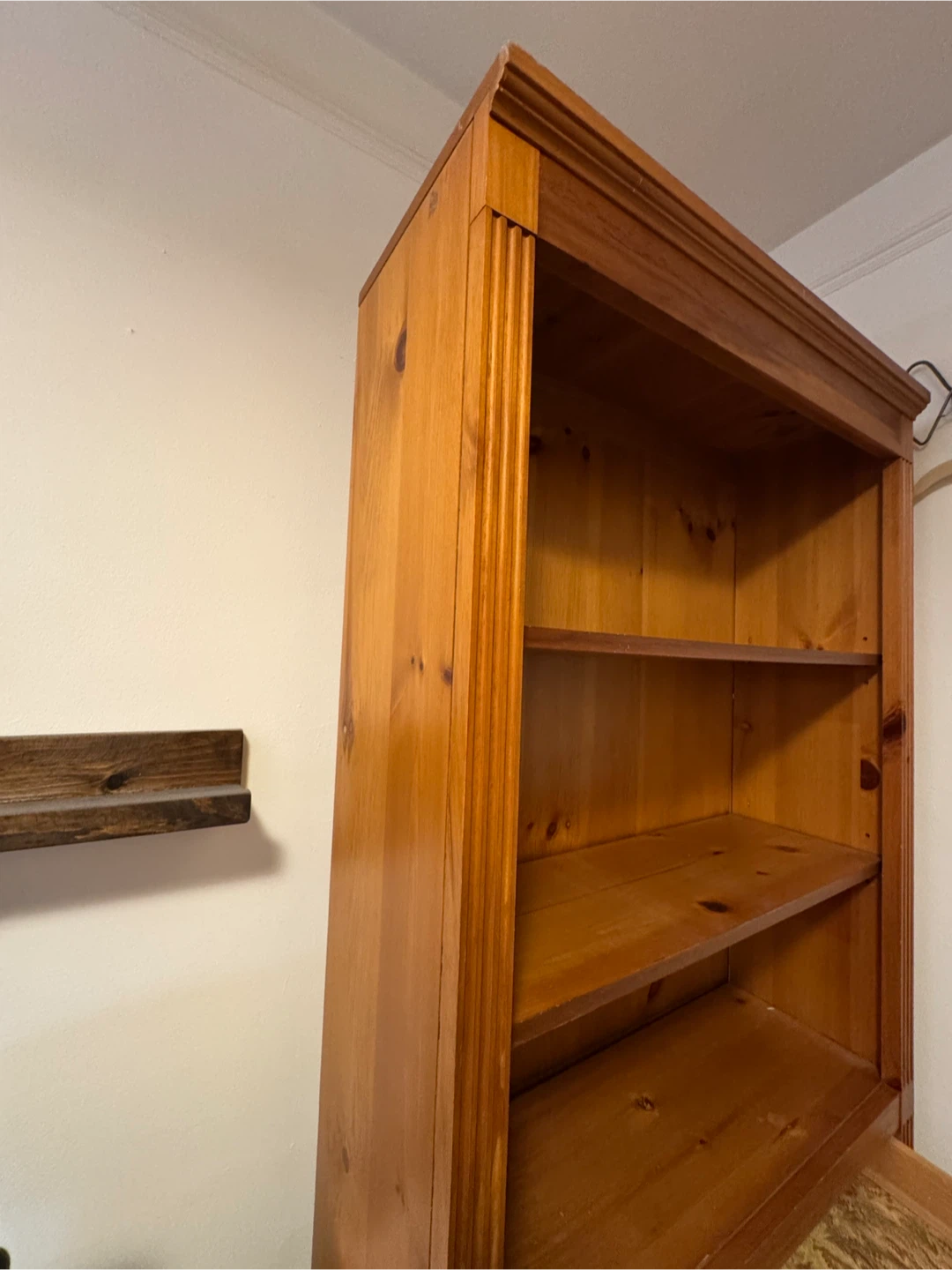 Wooden Bookcase with Drawer - photo 3