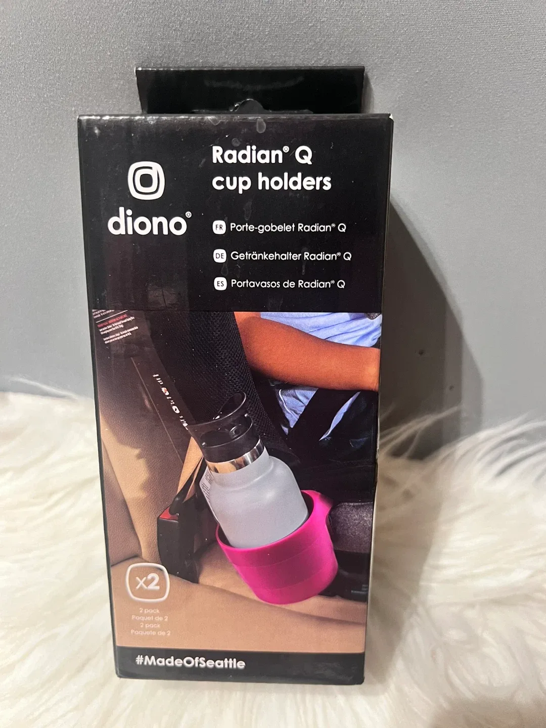 Diono Radian Q Car Seat Cup Holders - 2 Pack thumbnail