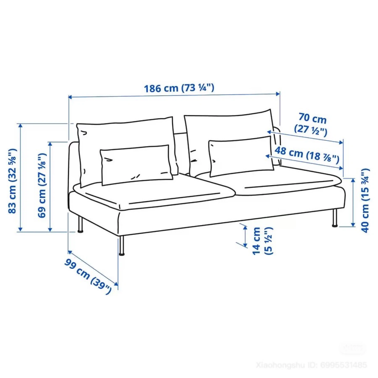 IKEA SÖDERHAMN Sofa Sectional, Viarp Beige/Brown - photo 4