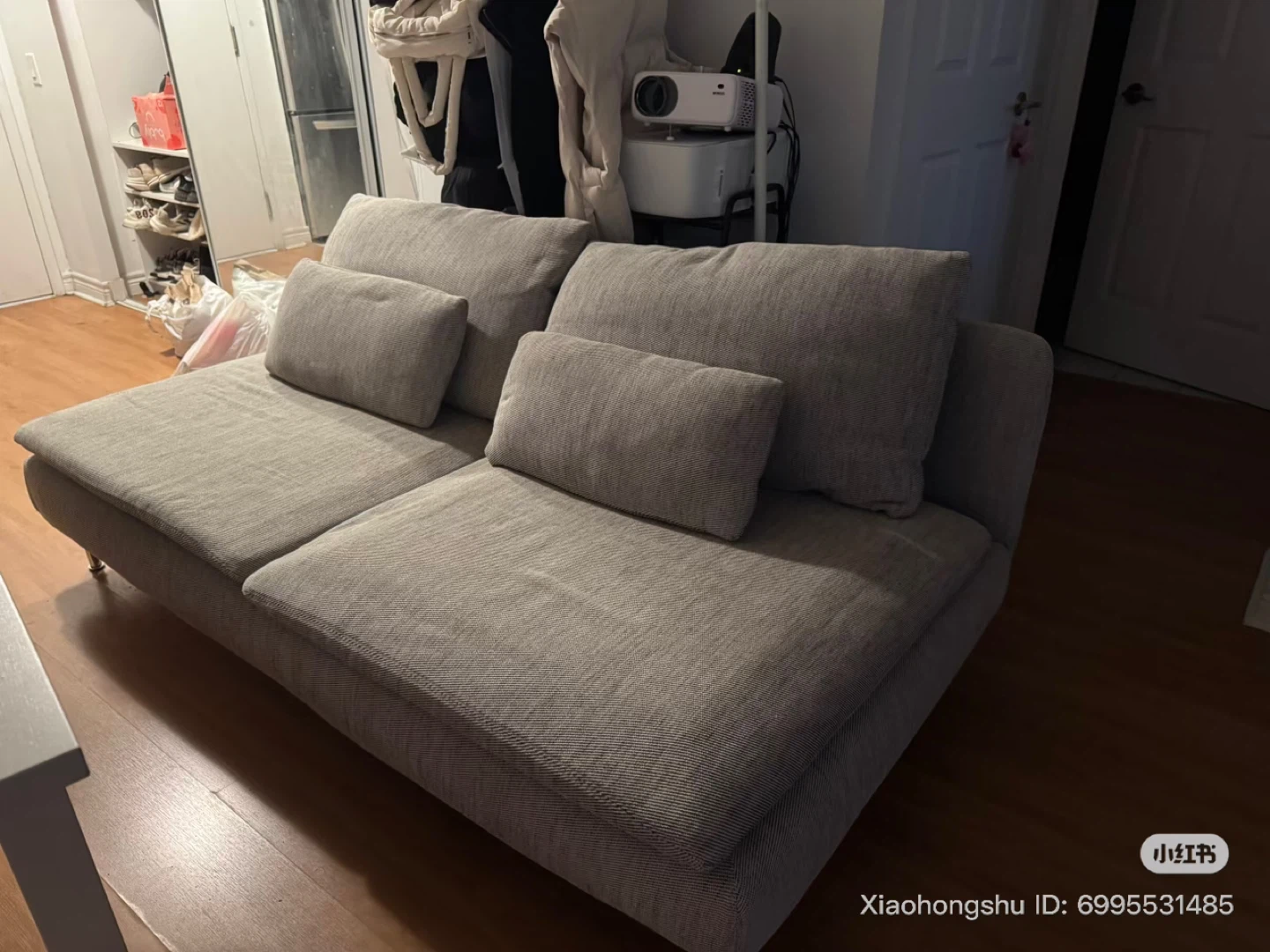 IKEA SÖDERHAMN Sofa Sectional, Viarp Beige/Brown