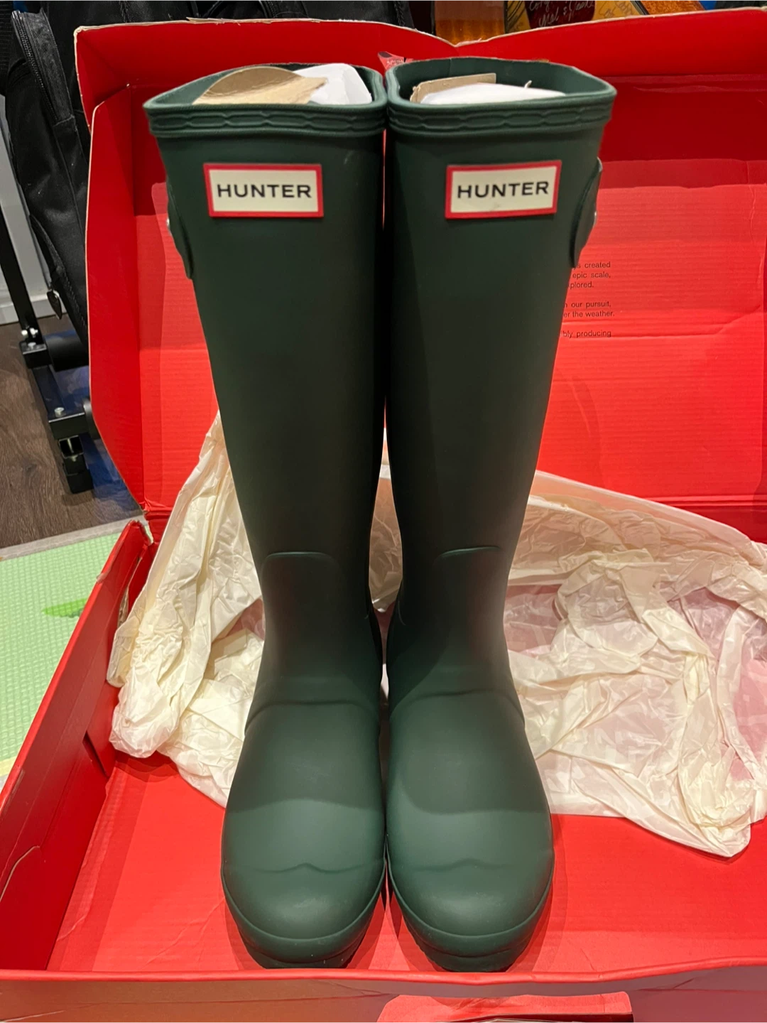 Hunter Original Tall Rain Boots - Women's Size 7 - Hunter Green