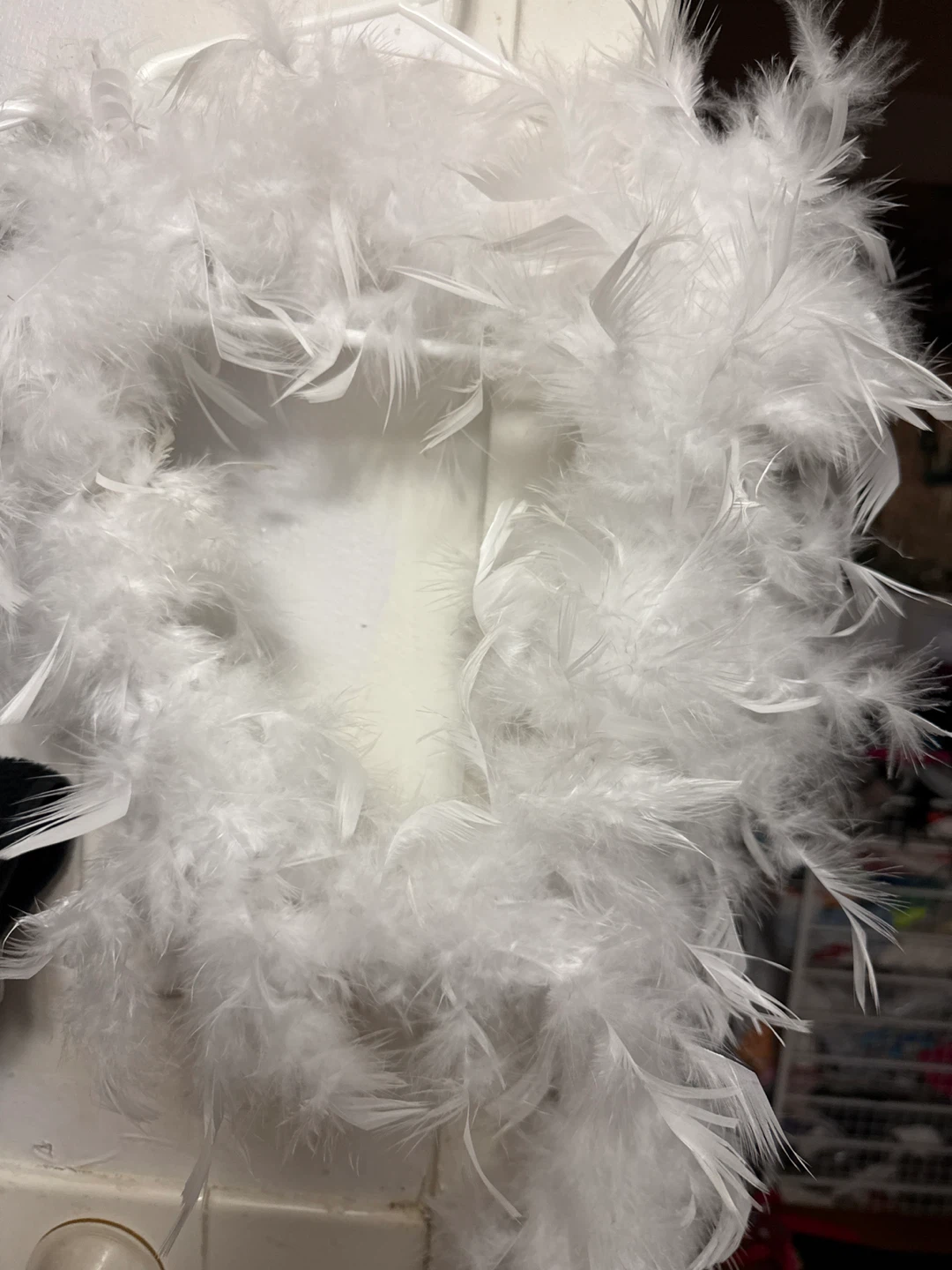 Halloween feathers scarf I have white and black