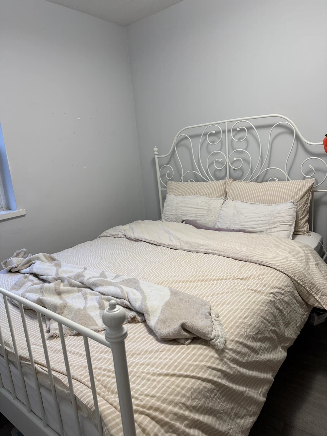 IKEA Queen White Bed Frame