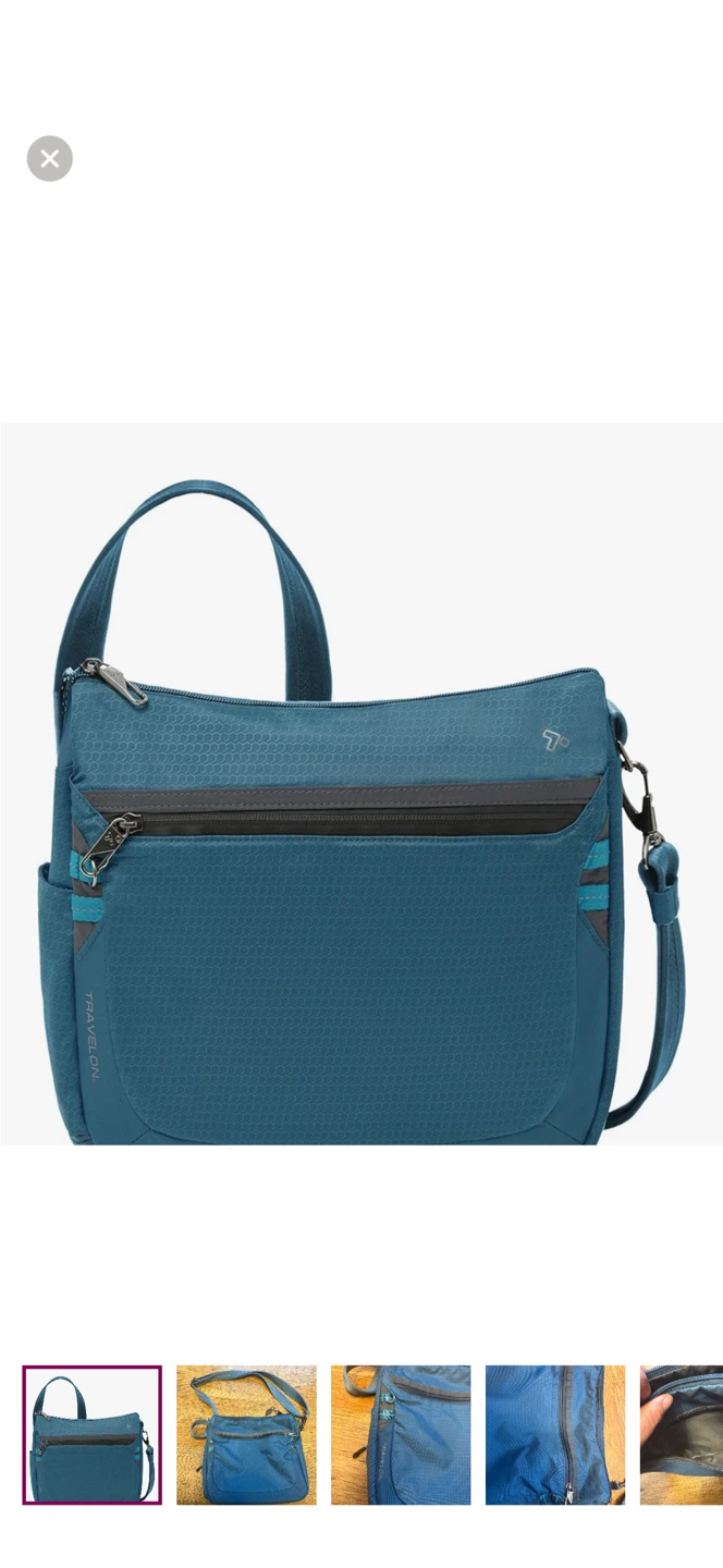 Travelon Anti-Theft Crossbody Bag - Teal