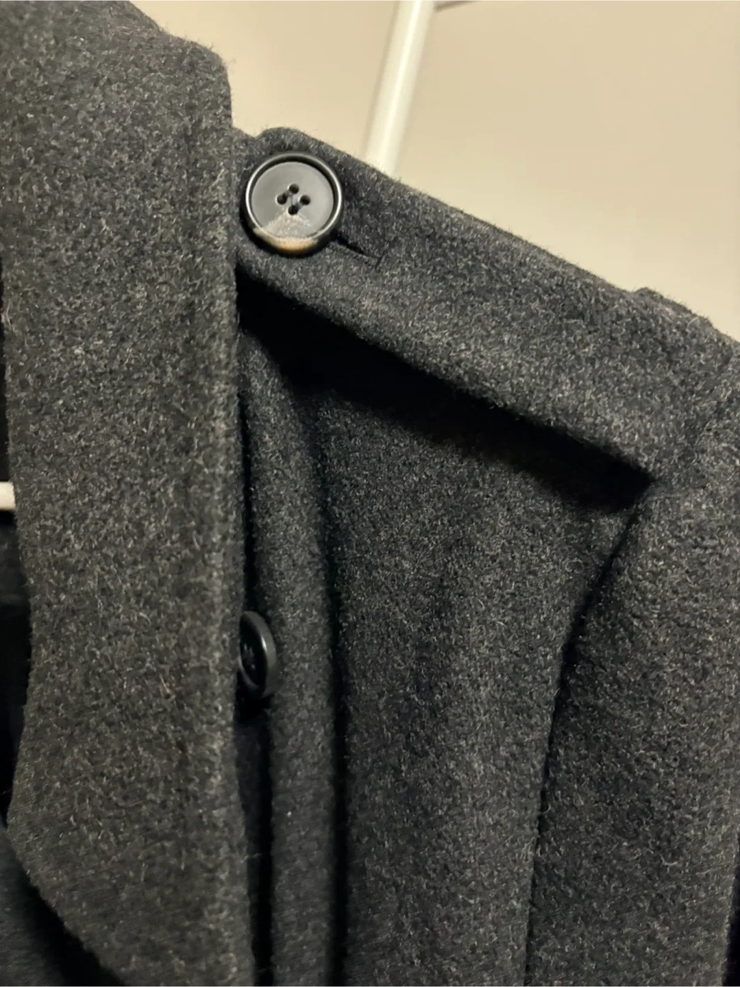 In Wear Charcoal Grey Wool Blend Trench Coat image indicator(4)