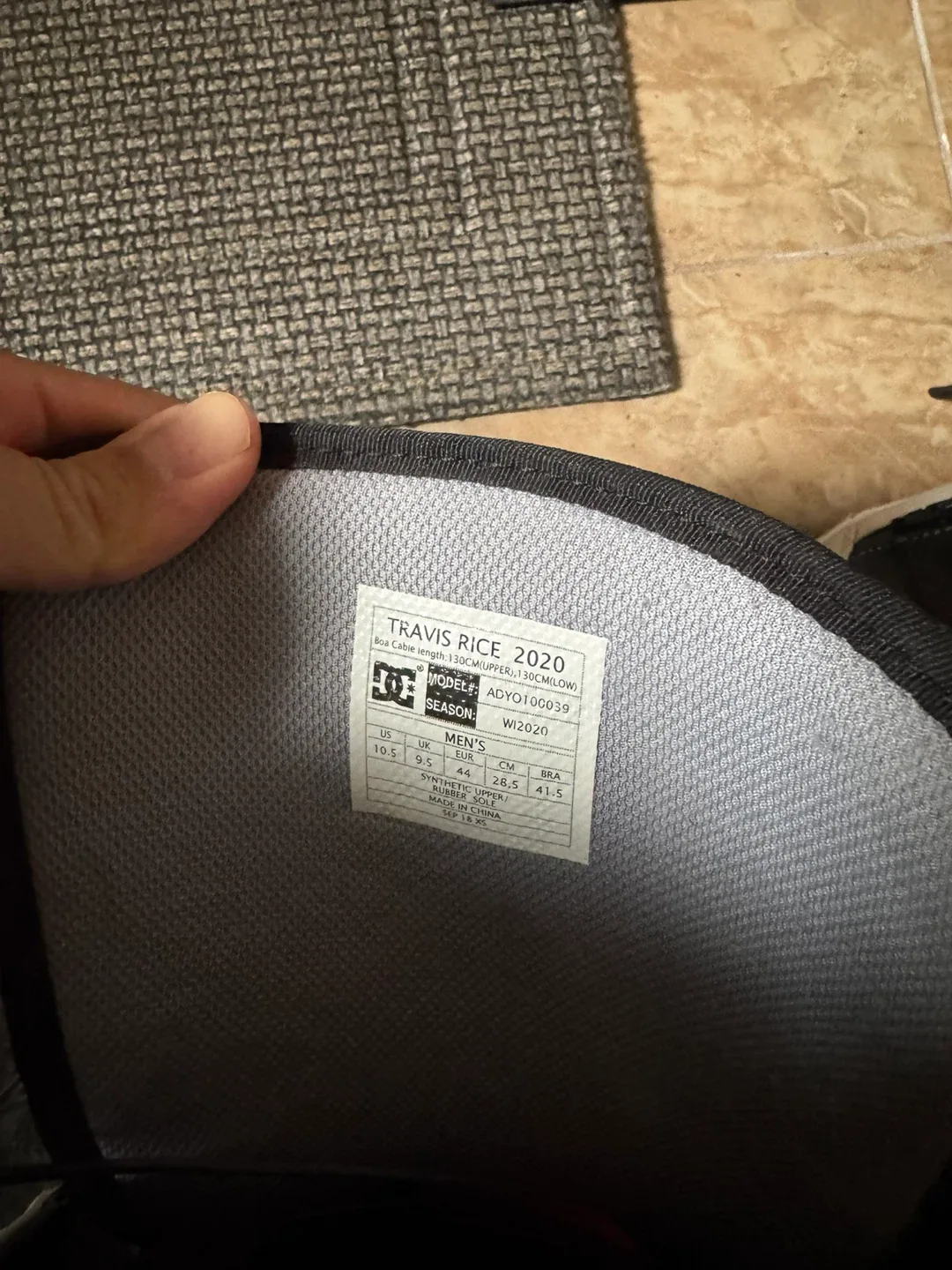 DC Travis Rice 2020 Snowboard Boots - Men's US 10.5 image indicator(2)