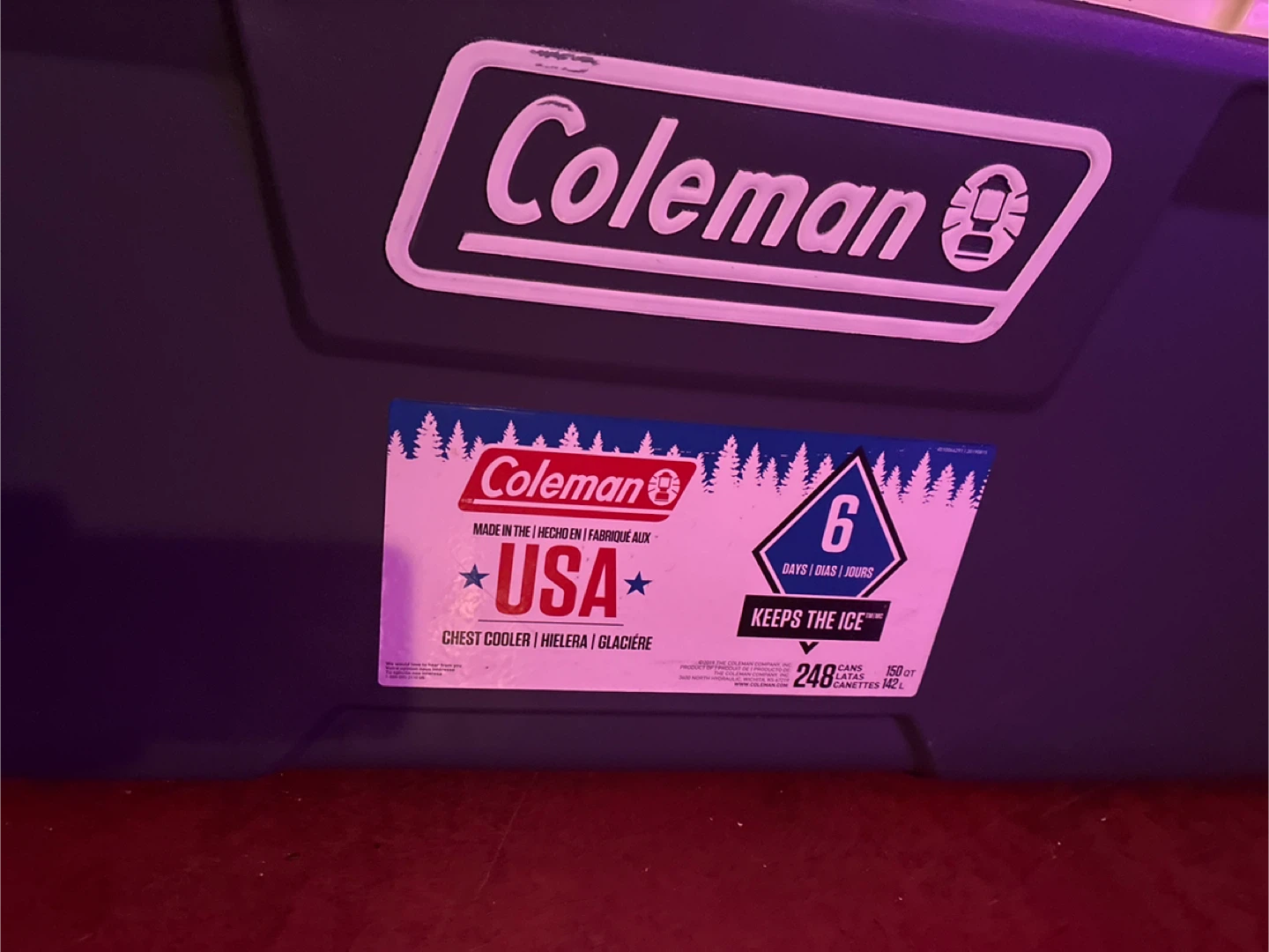 Coleman 248 Cans Chest Cooler - Keeps Ice 6 Days - photo 3