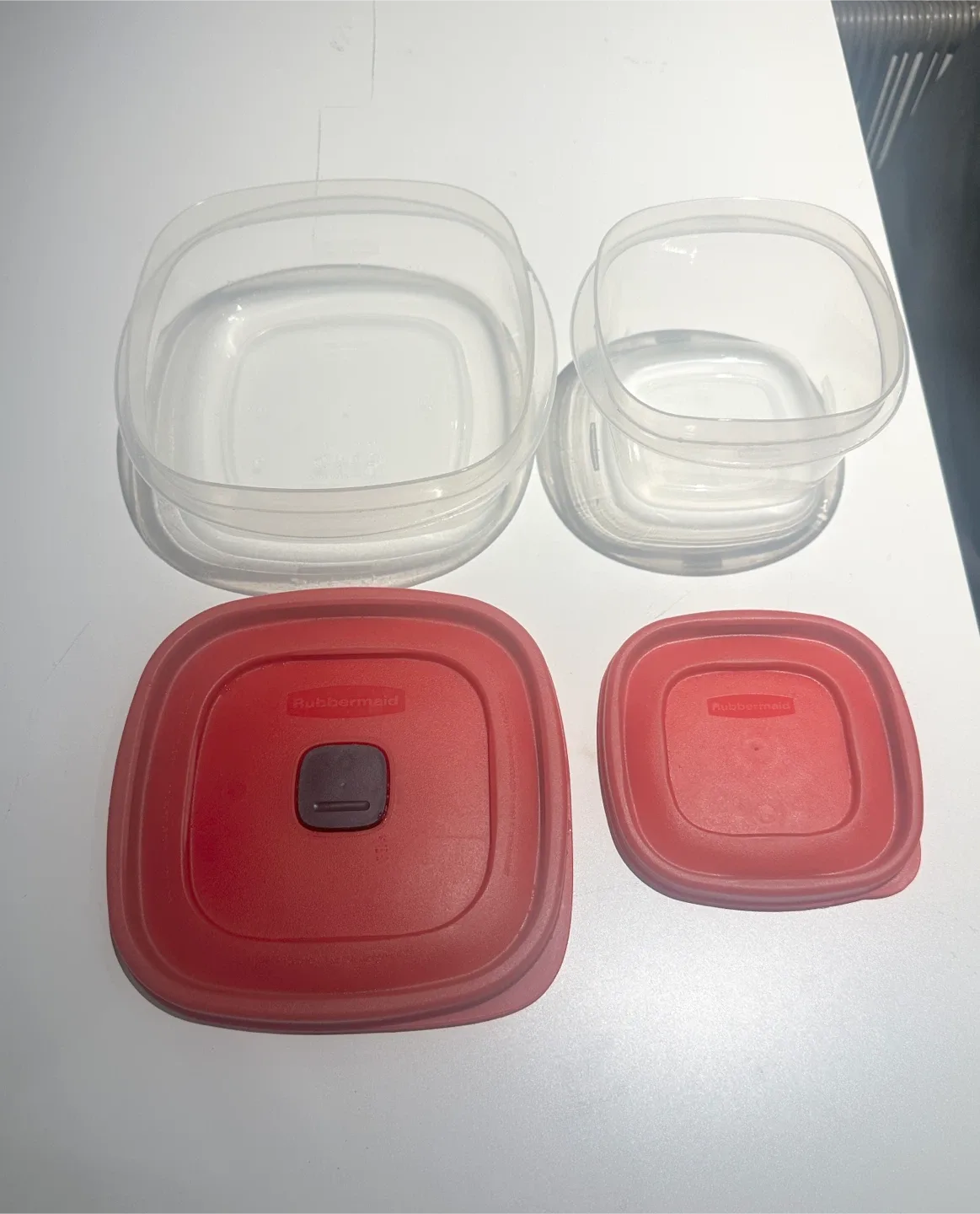 Rubbermaid Red & Clear Food Storage Containers thumbnail
