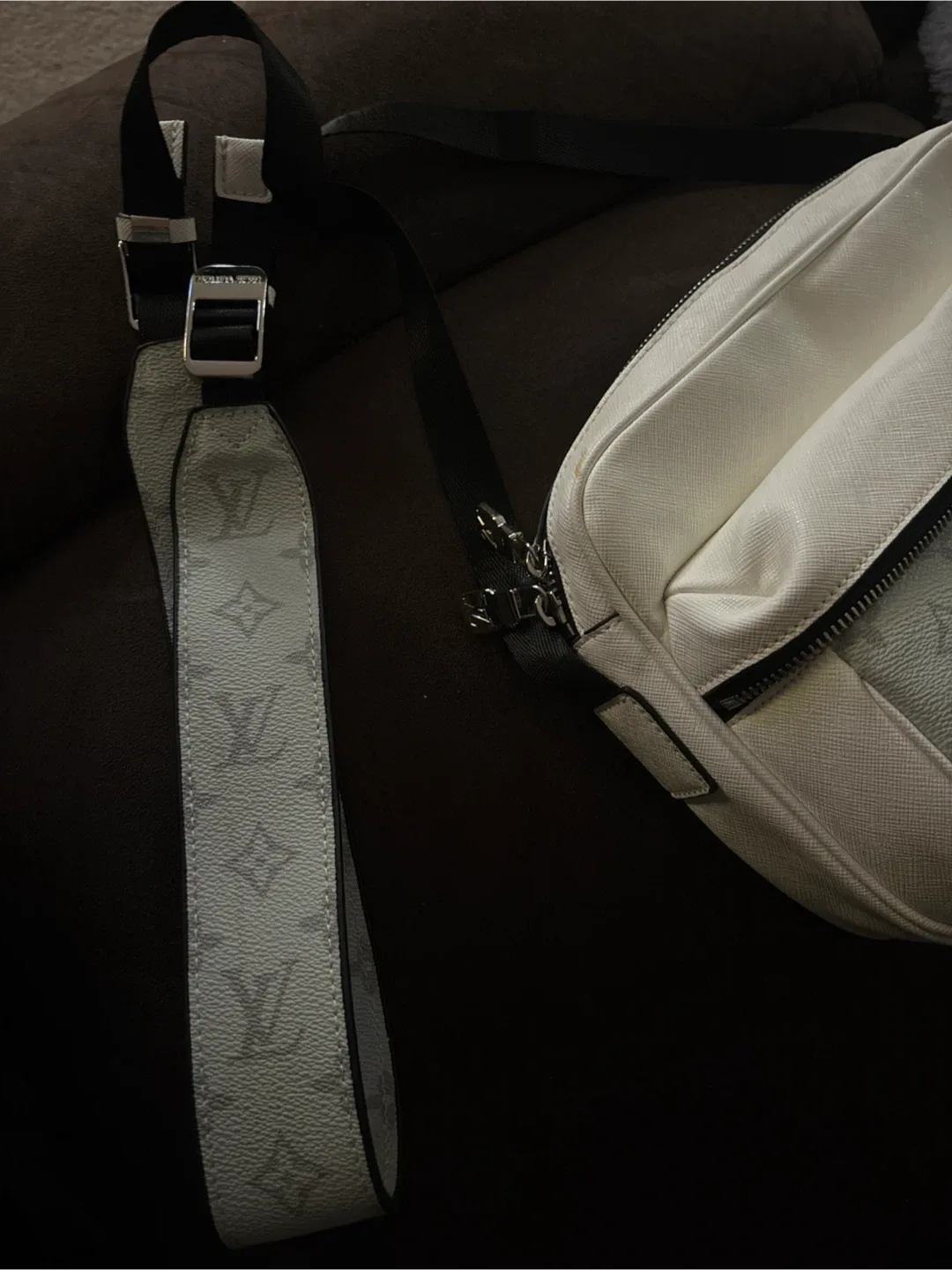 Louis Vuitton White Monogram Embossed Bum Bag image indicator(3)