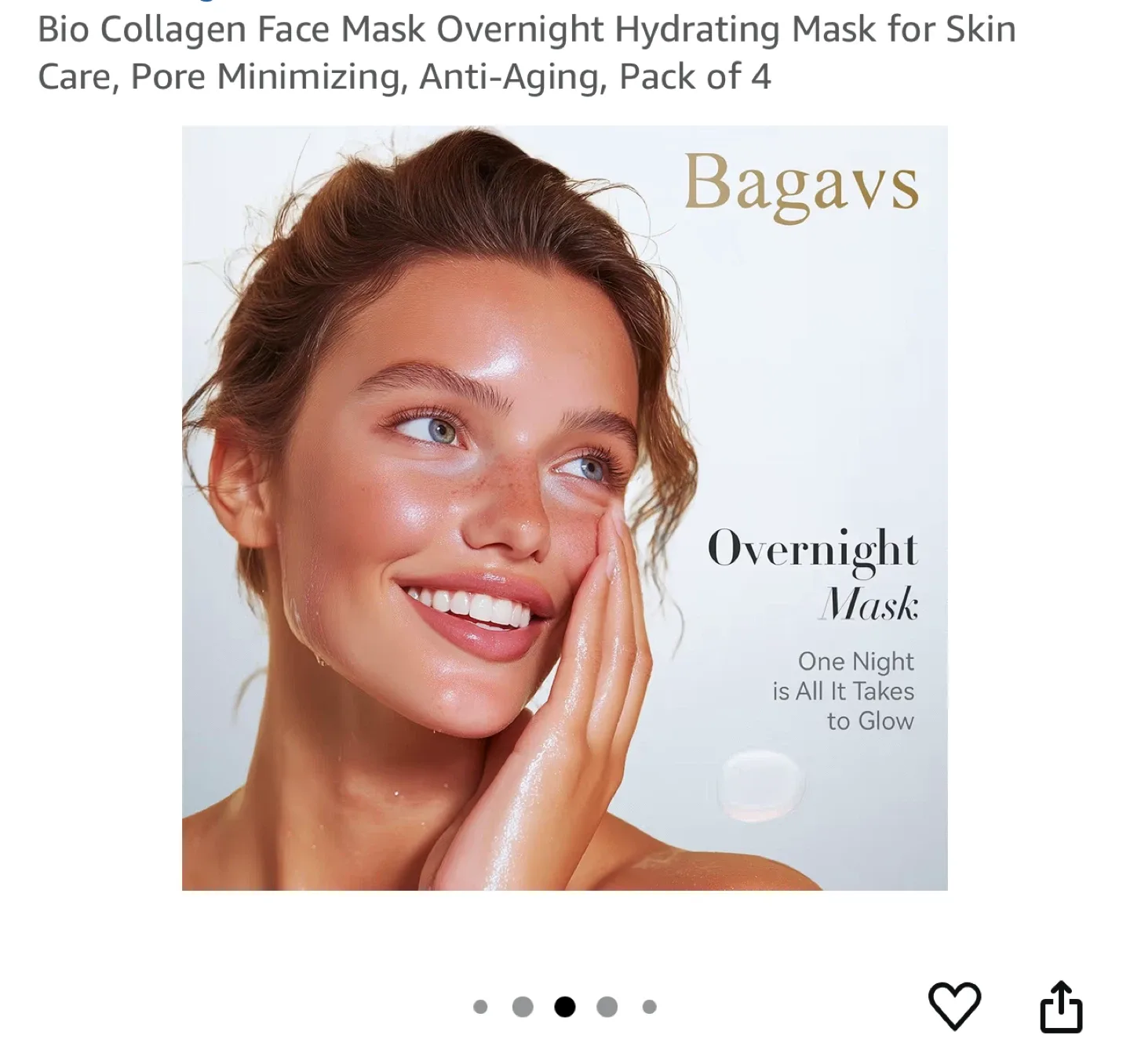 Bagavs Bio Collagen Face Mask (Pack of 4) image indicator(6)