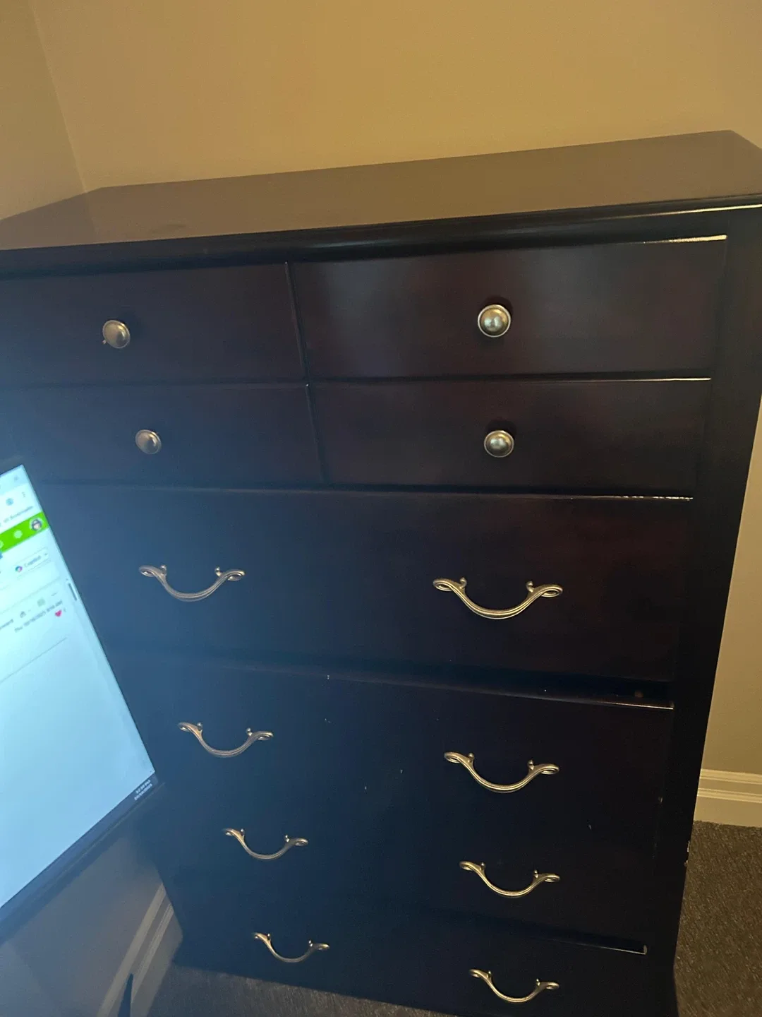 Dark Wood Dresser & Dining Table Set image indicator(3)