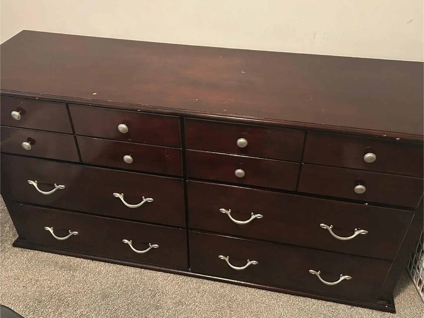 Dark Wood Dresser & Dining Table Set image indicator(2)