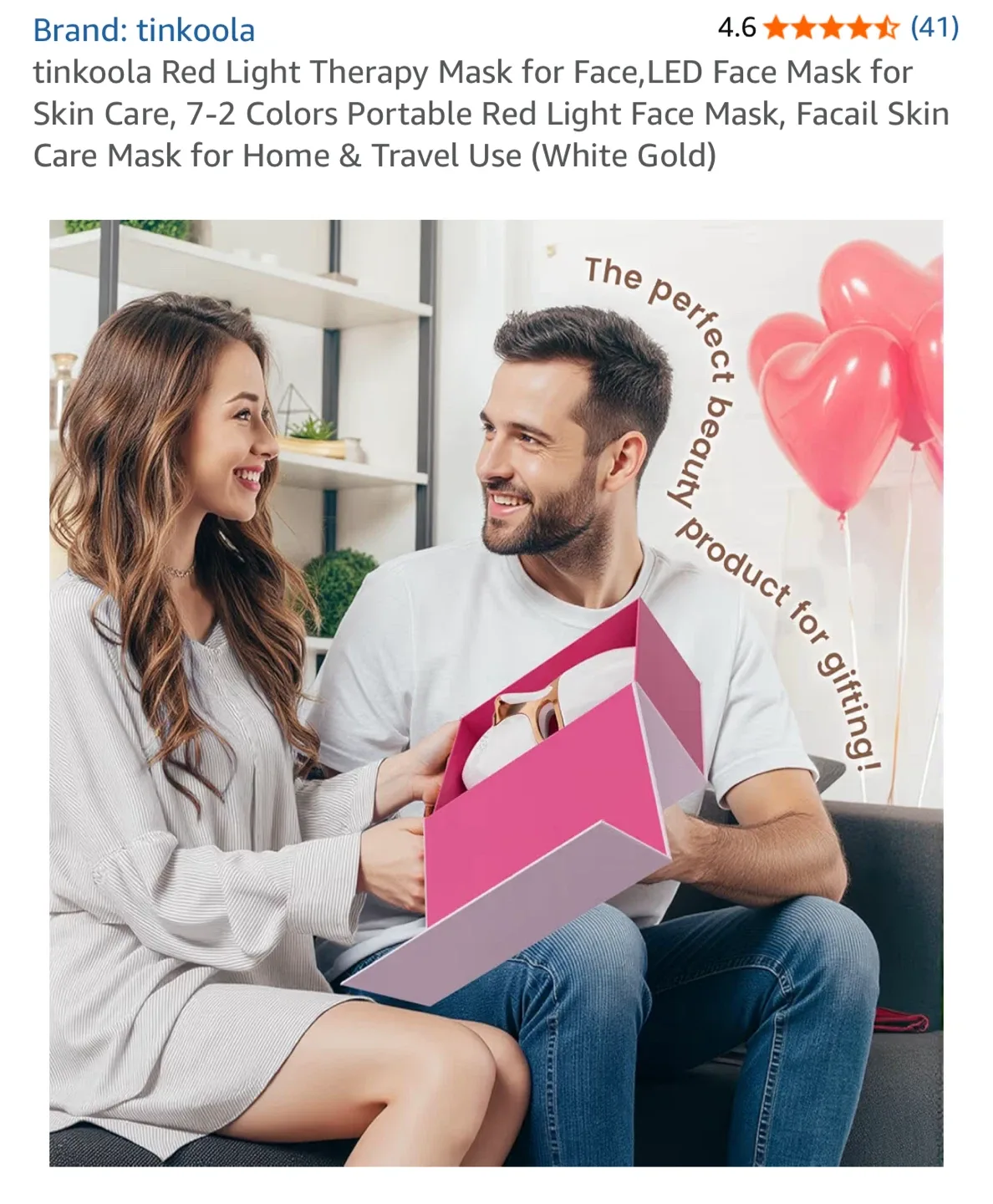 Tinkoola LED Red Light Therapy Face Mask image indicator(6)