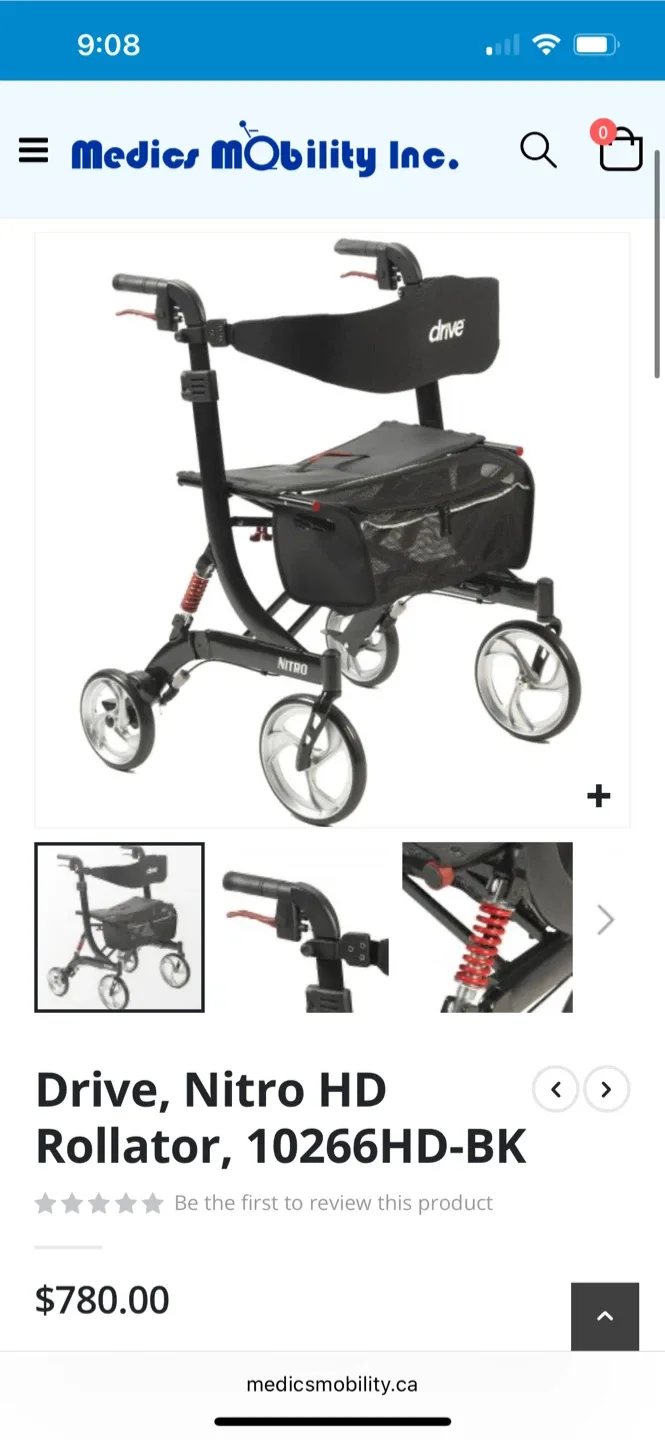 Bariatric Drive Rollator Walker image indicator(10)