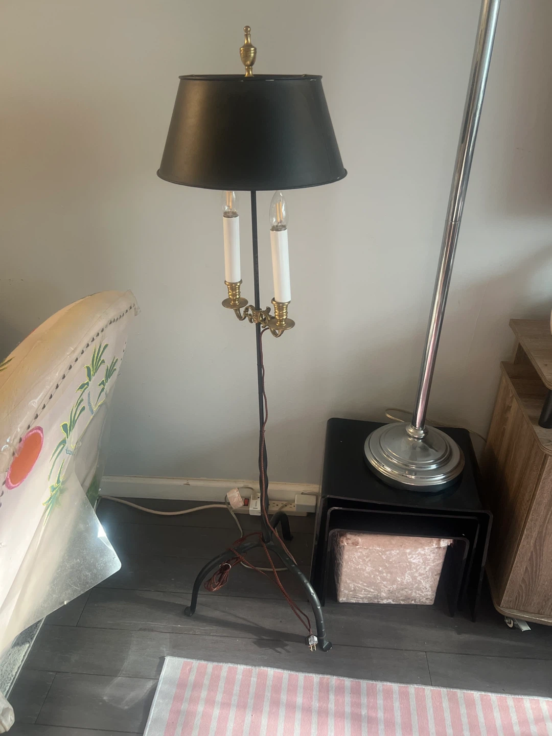 Vintage Style Candelabra Floor Lamp 4ft