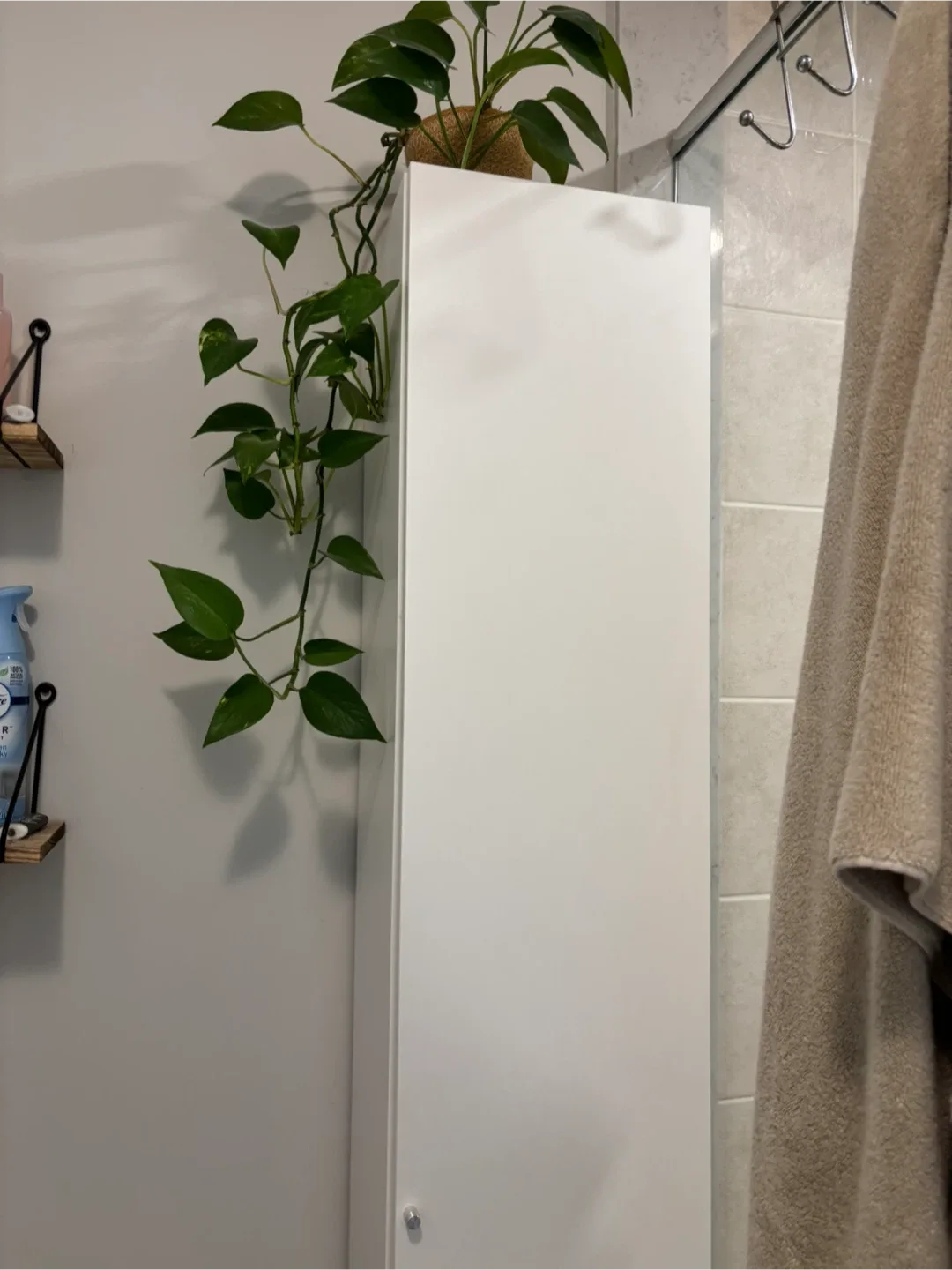 IKEA Tall White Bathroom Cabinet image indicator(2)