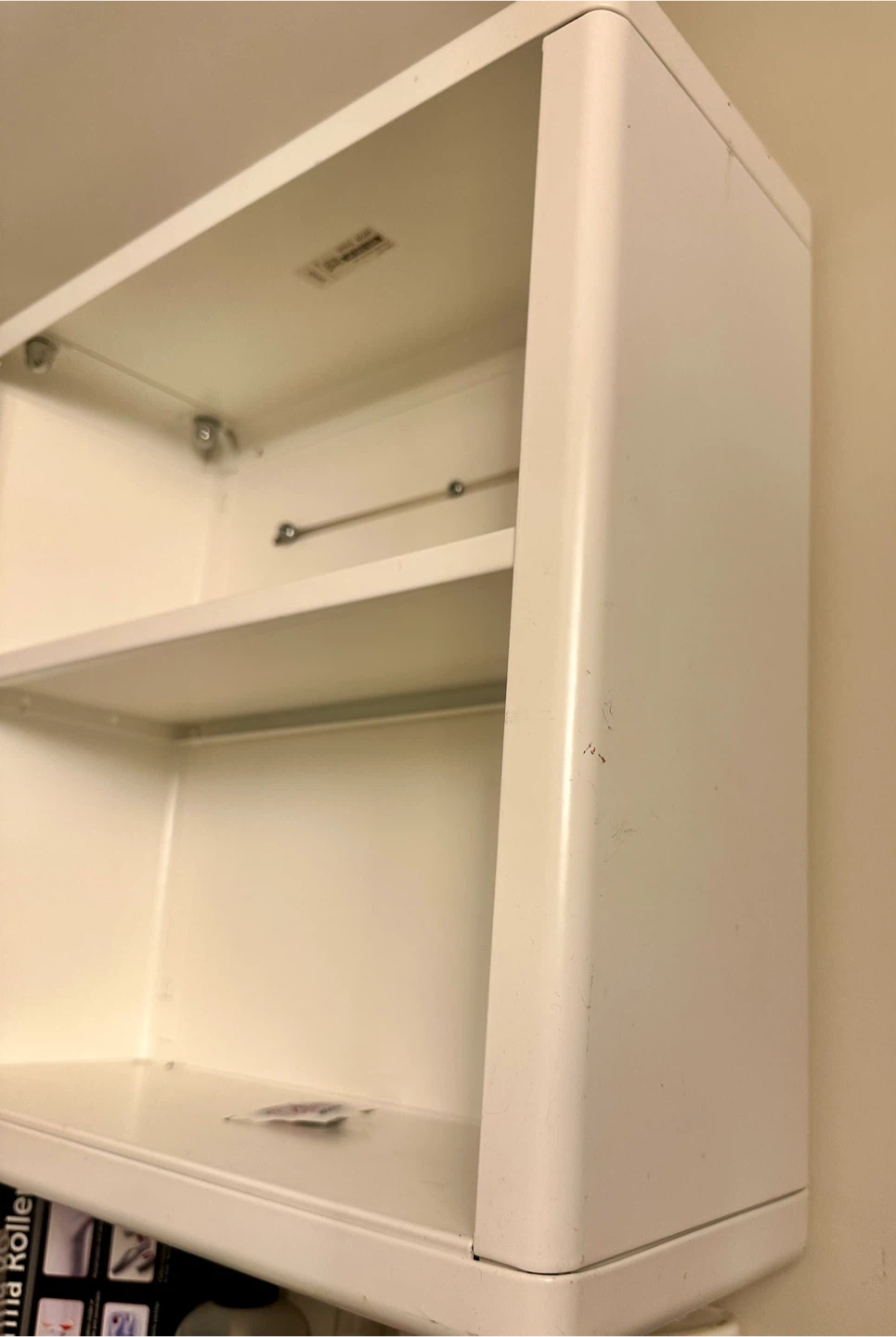 IKEA white metal wall bathroom medicine cabinet - photo 3